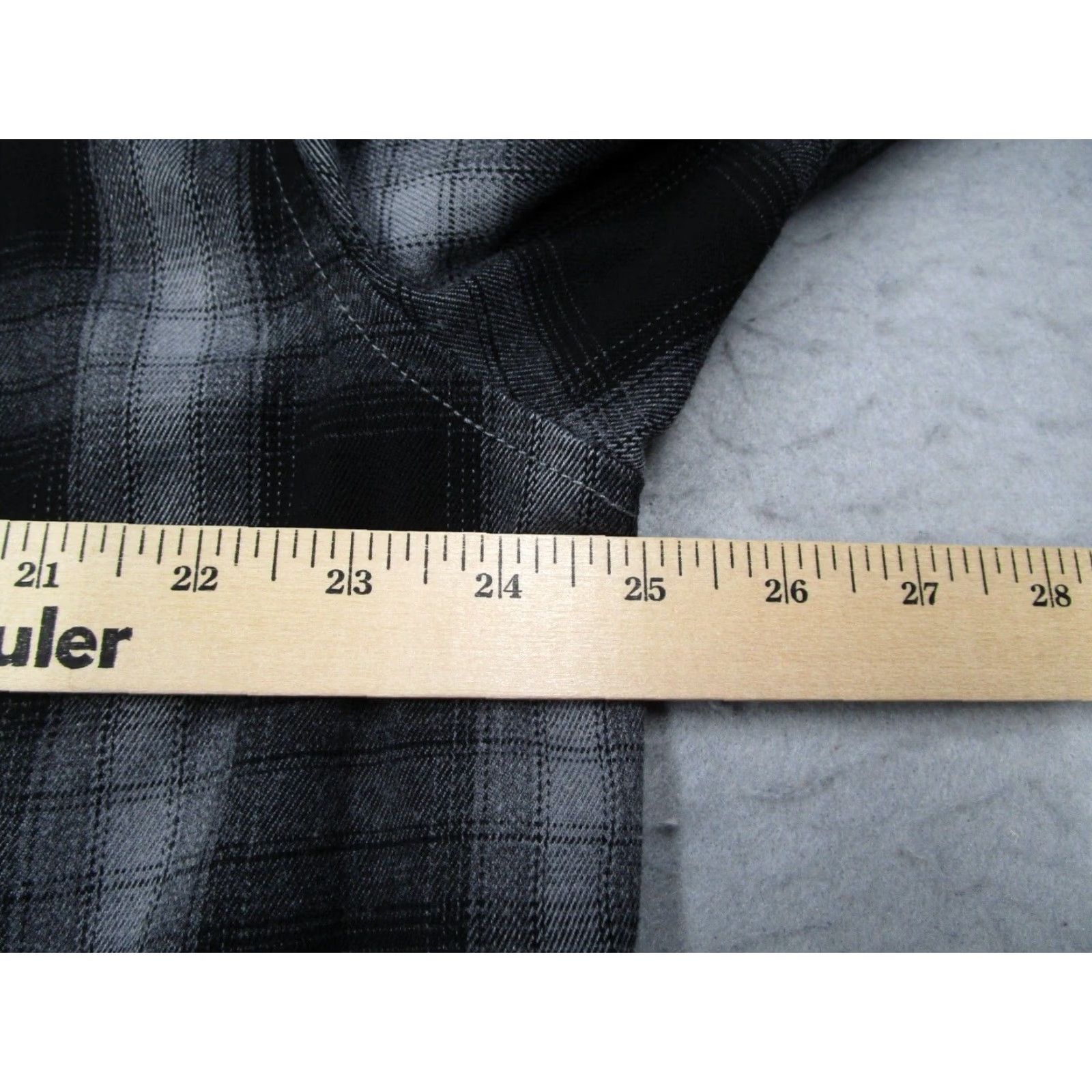 Ksubi Ksubi Shirt Mens XL Gray Plaid Snap Front Flannel Consciousness - Button-Up, Regular Fit, Long Sleeve, Cozy Jeans, Casual, Workwear, Subbrand: ksubi Size US XL / EU 56 / 4 - 7 Thumbnail
