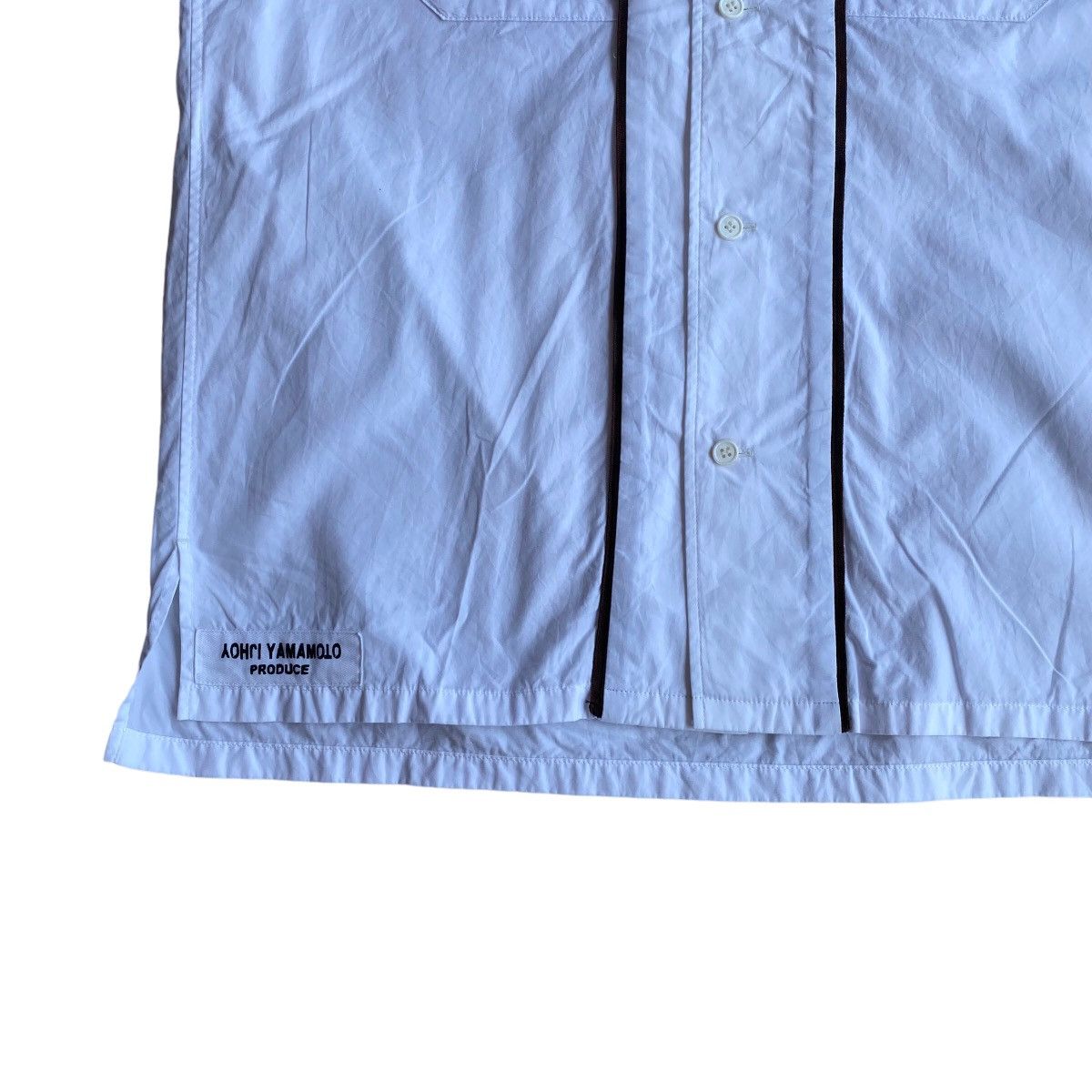 Yohji Yamamoto Yohji Yamamoto Pour Homme Line Open Collar Shirts Size US L / EU 52-54 / 3 - 4 Thumbnail