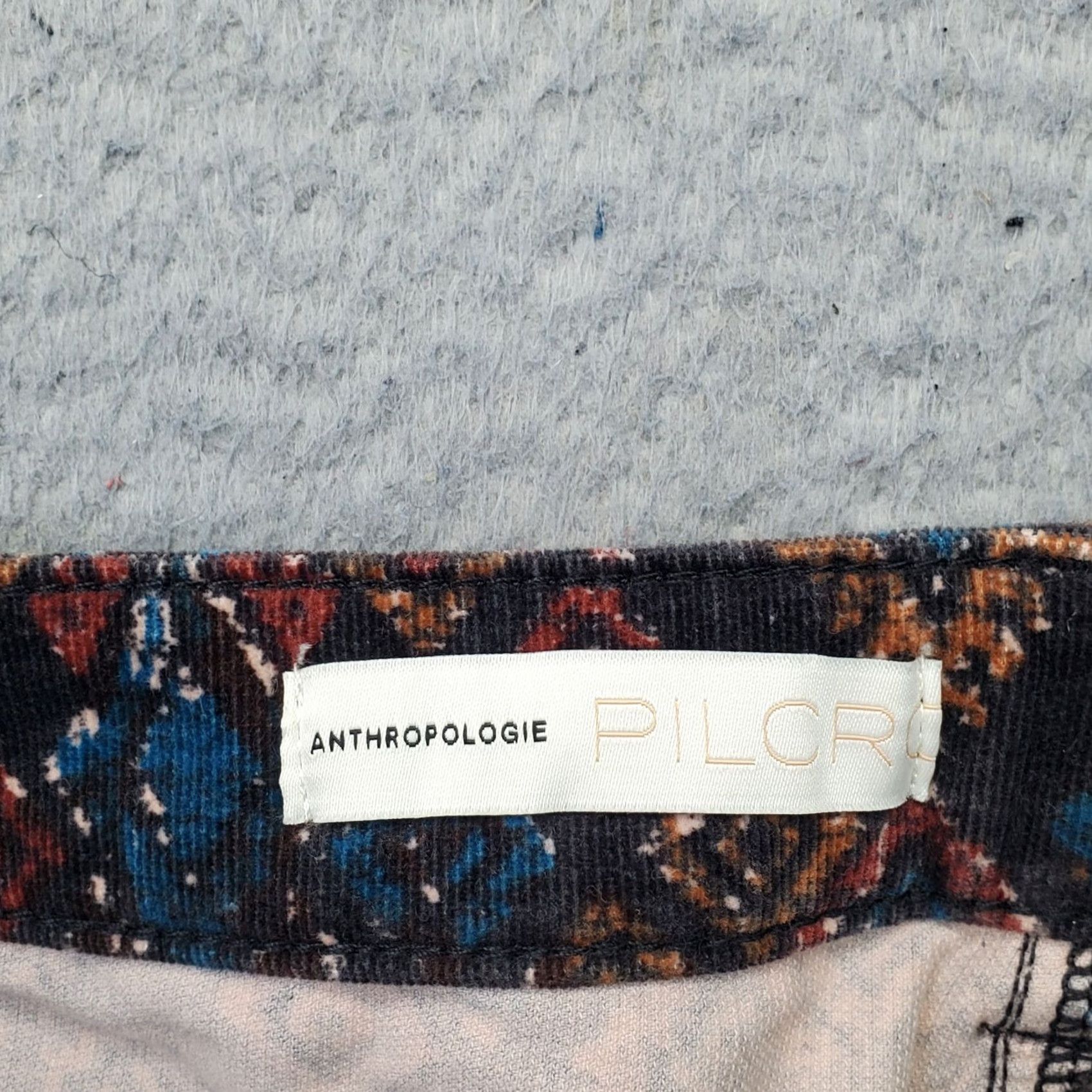 Anthropologie Anthropologie Pilcro Corduroy Pants Womens 32 Multi Geometric Stretch Button Fly Pants Size 24" / US 00 / IT 34 - 7 Thumbnail