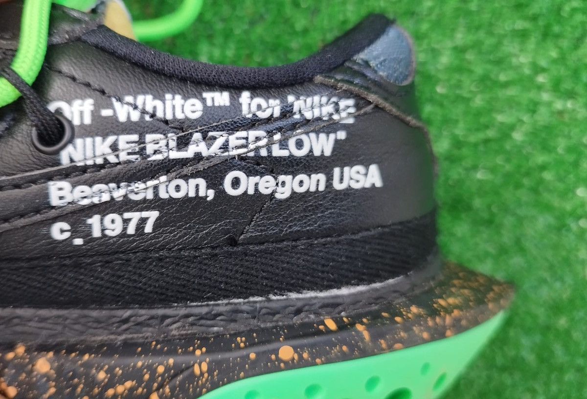 Nike × Off-White Shoes Nike Blazer Low 77 Off-White Electro Green Size US 7 / EU 40 - 5 Thumbnail