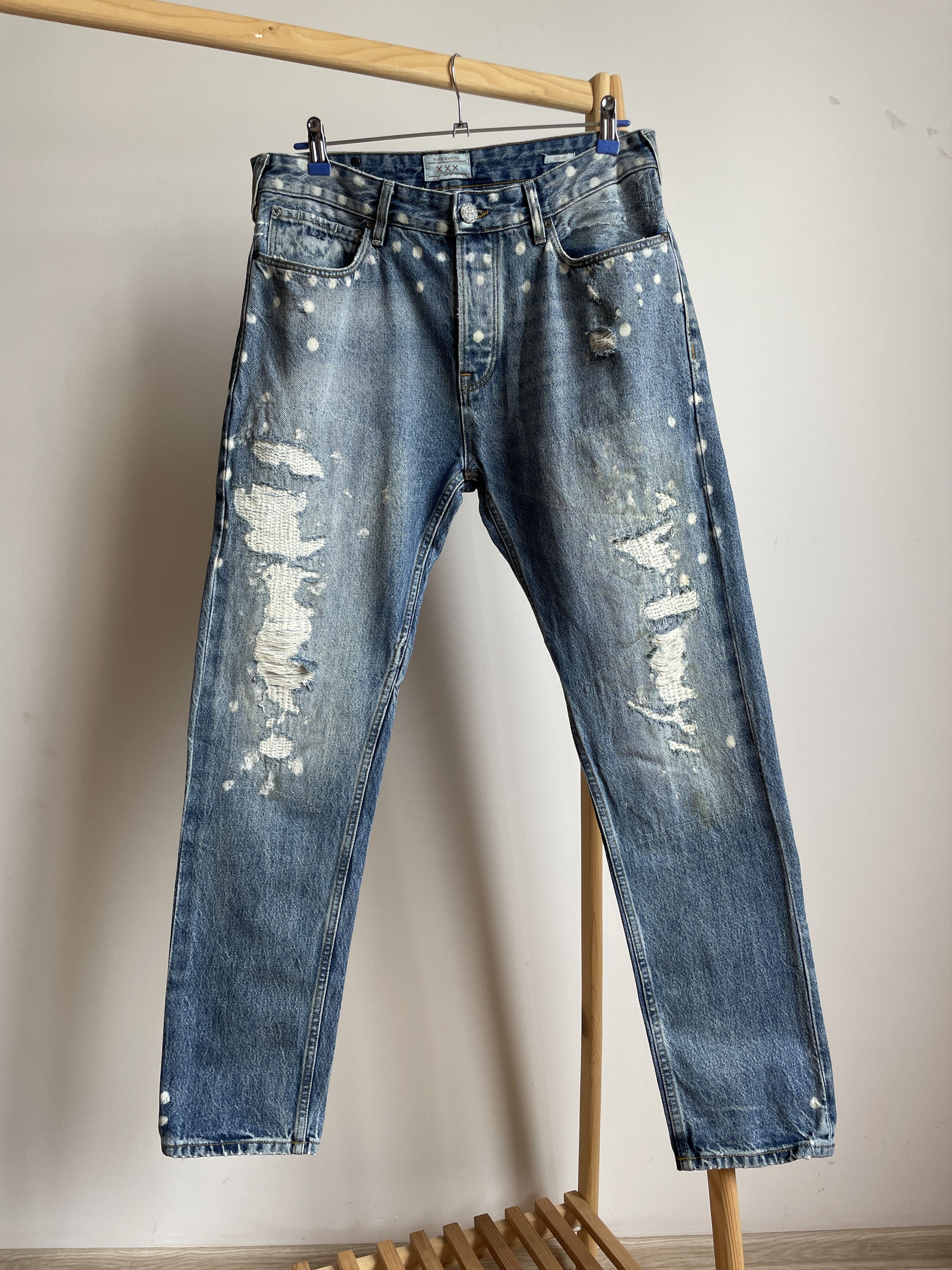 Scotch & Soda Scotch & Soda Lava Tears Distressed Denim Size 32x32 Size US 32 / EU 48 - 1 Thumbnail