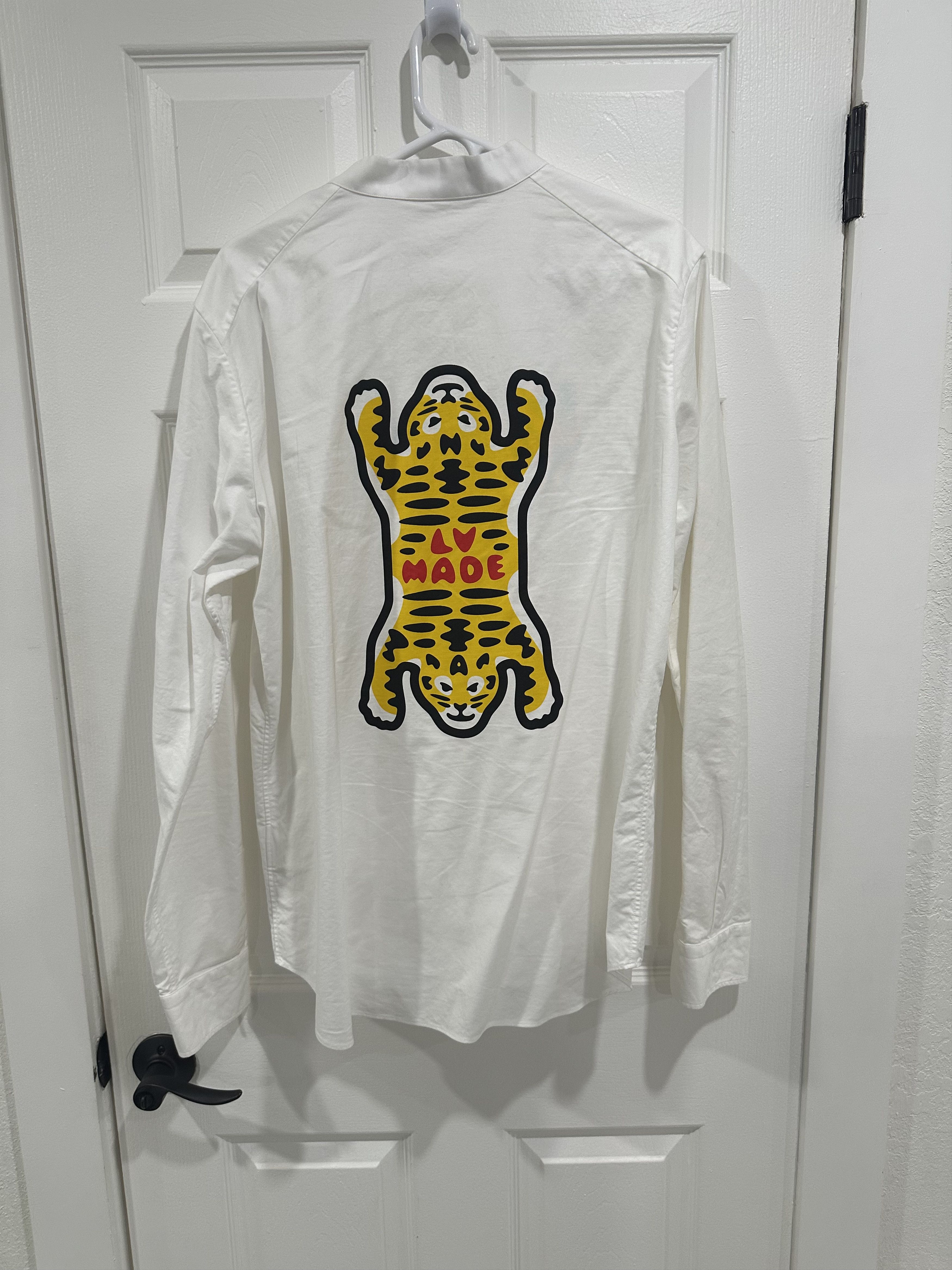 Louis Vuitton × Nigo Louis Vuitton LV Made Tiger Head Button Up Long Sleeve Shirt Size US XL / EU 56 / 4 - 6 Thumbnail