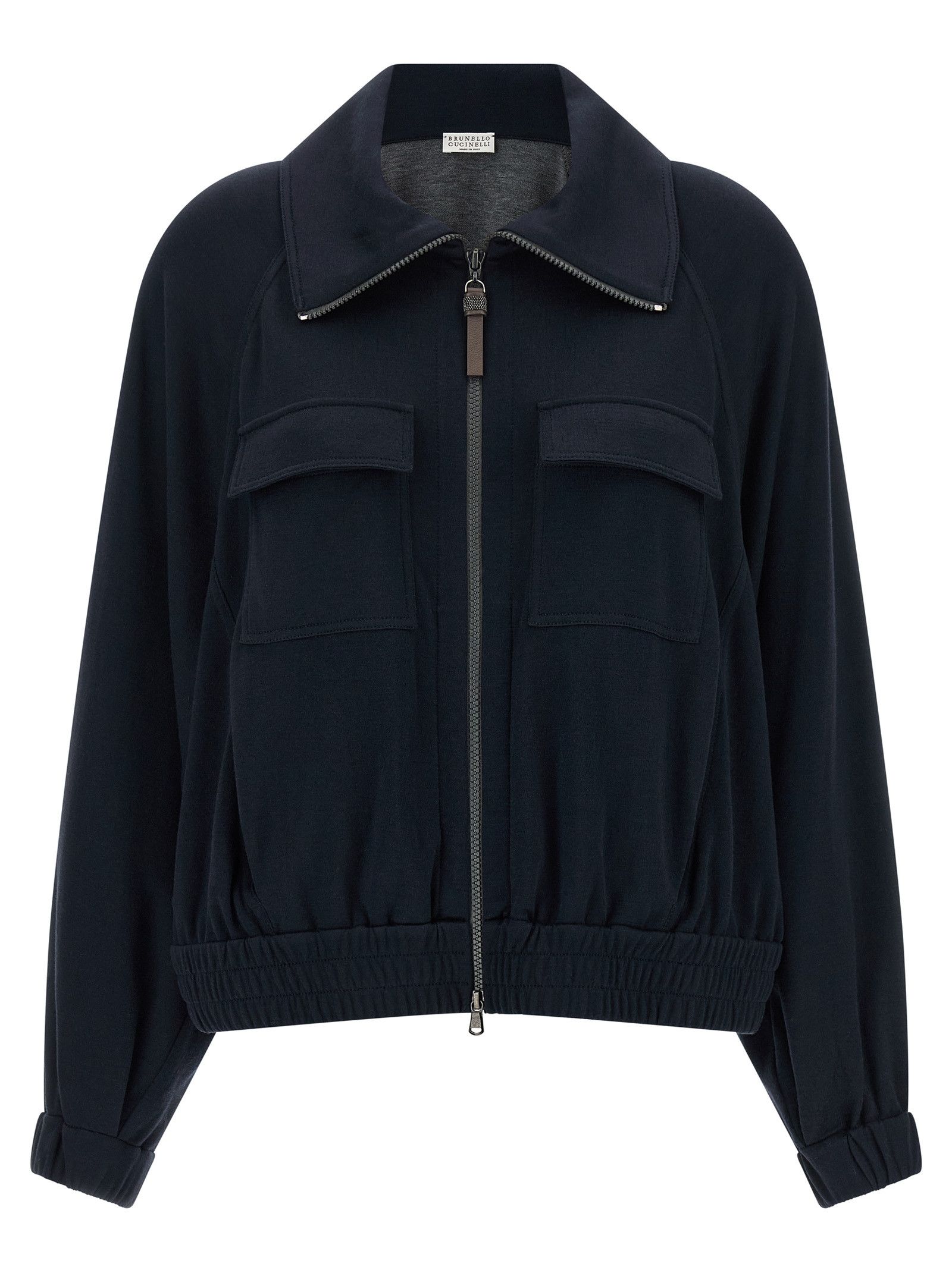 Brunello Cucinelli 'Shiny Zipper Pull' sweatshirt Size S / US 4 / IT 40 - 1 Thumbnail