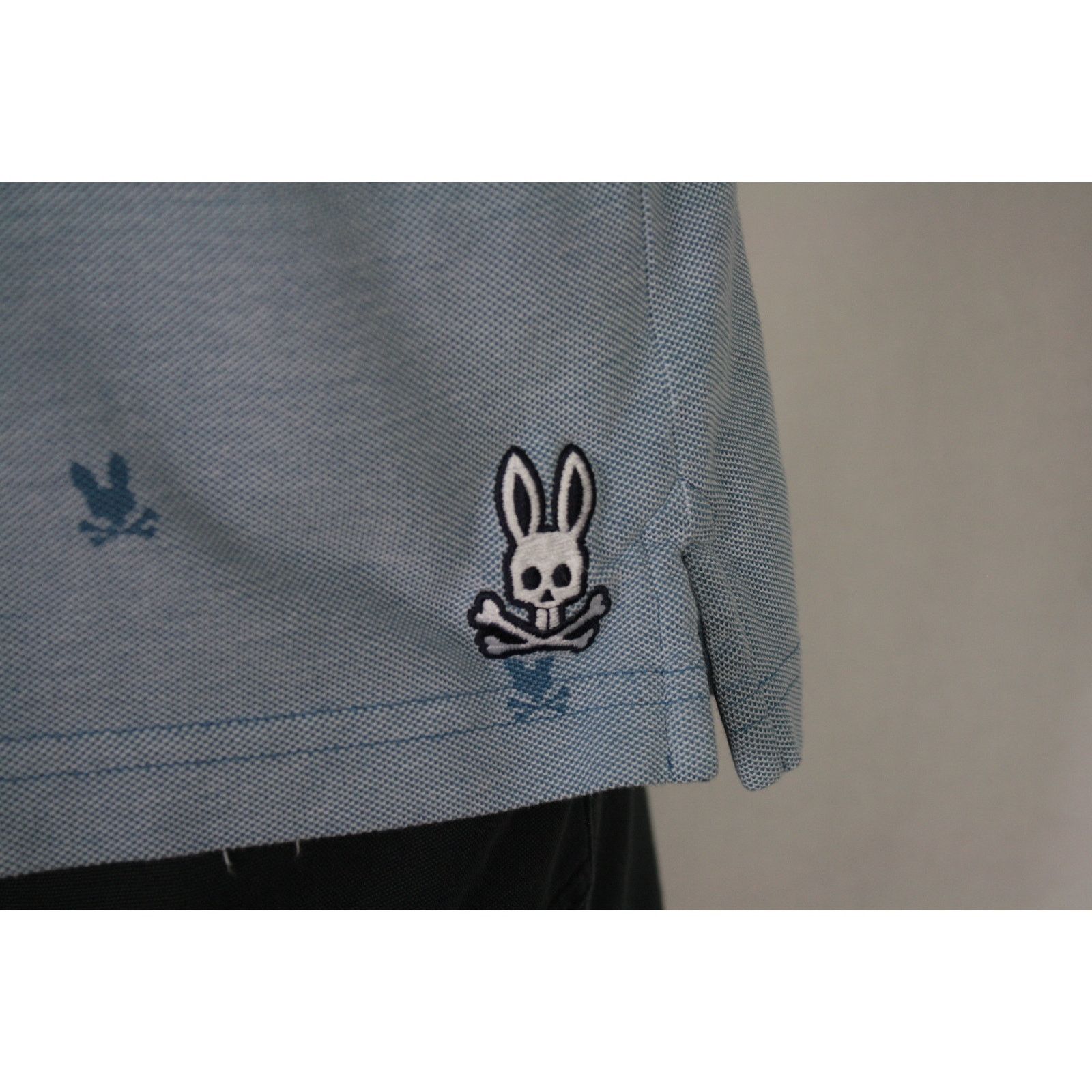 Psycho Bunny Psycho Bunny All Over Print Polo Shirt Blue Tail Crest 6 Size US L / EU 52-54 / 3 - 2 Thumbnail