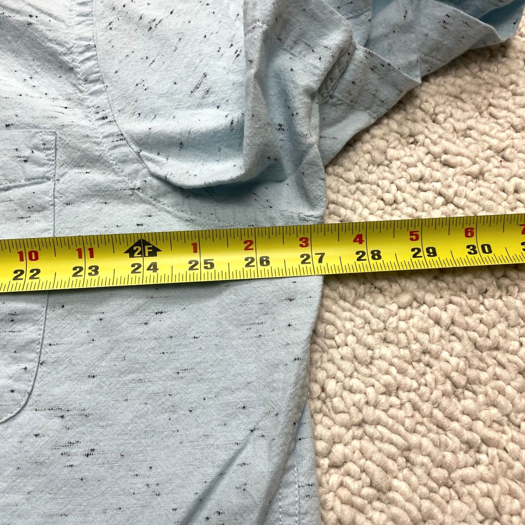 Vintage SONOMA Shirt Mens 3XL Light Blue Short Sleeve Button Down Collared Pocket Top Tie Front Tee Size US XXL / EU 58 / 5 - 6 Thumbnail
