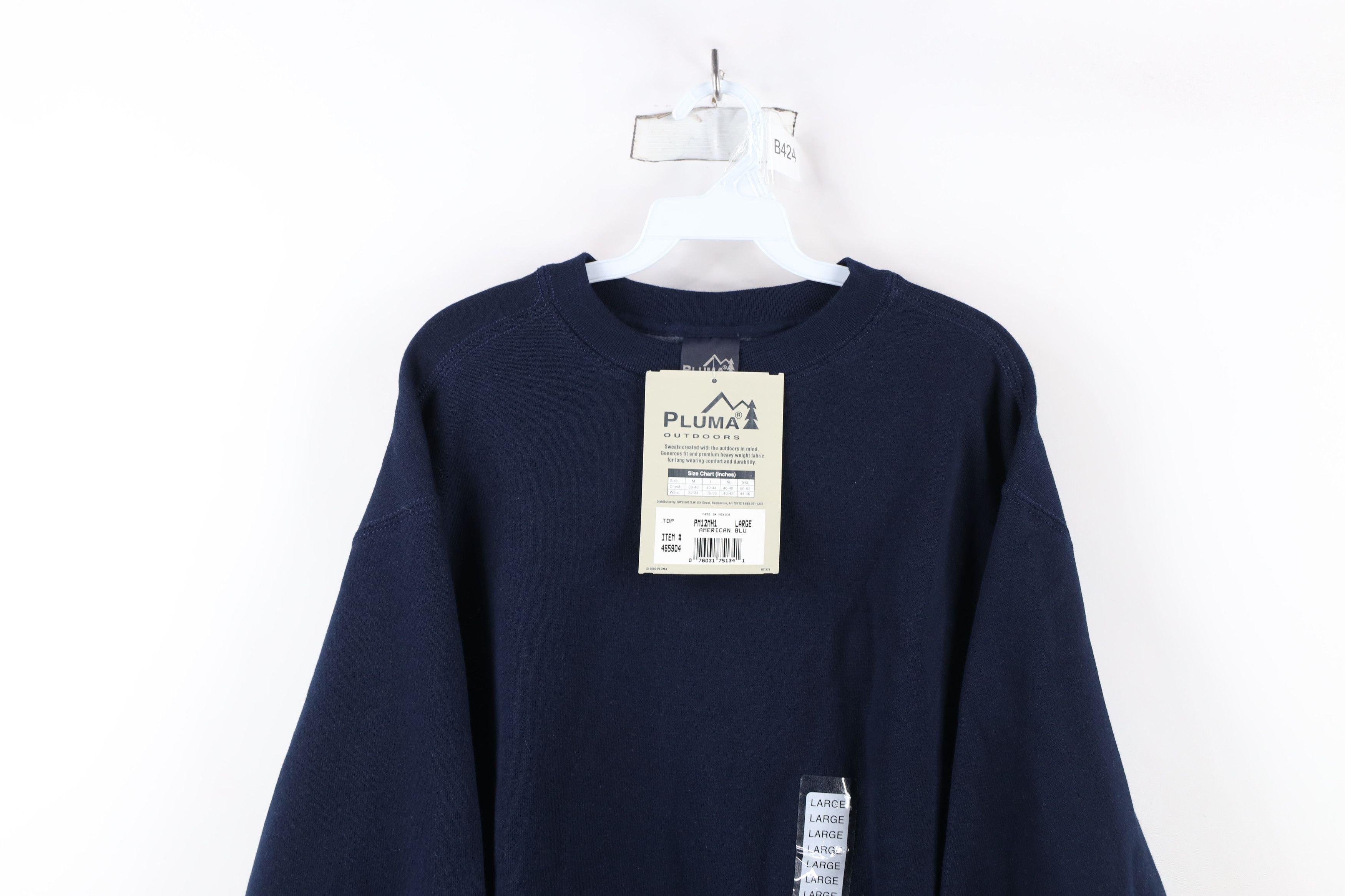 Vintage Deadstock Vintage Y2K 2000 Streetwear Heavyweight Sweatshirt Size US L / EU 52-54 / 3 - 2 Thumbnail