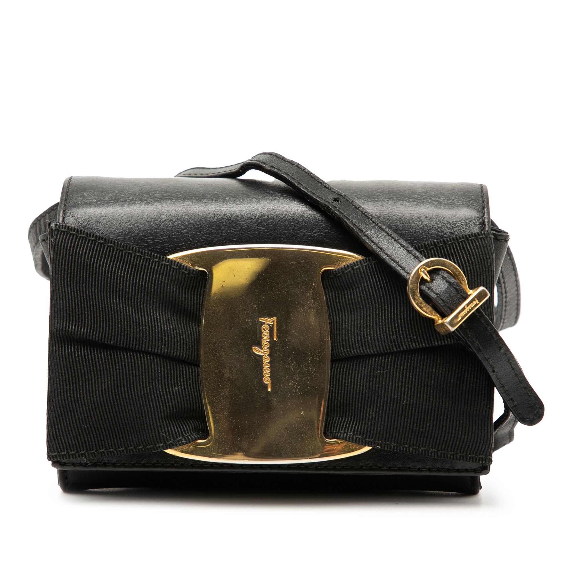 Salvatore Ferragamo Salvatore Ferragamo Mini Leather Vara Bow Crossbody Size ONE SIZE - 1 Thumbnail