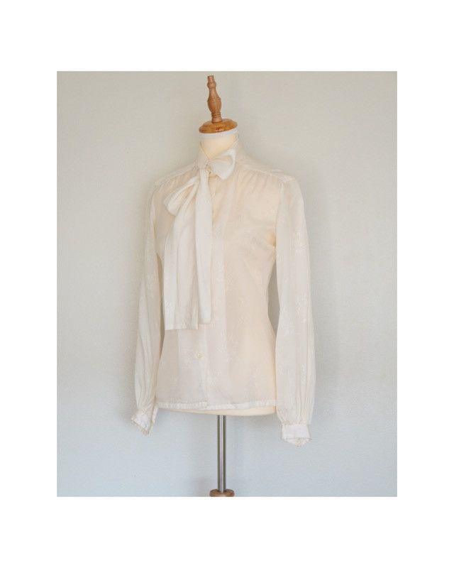 Emilio Pucci Pucci White Lightweight Blouse with Bow Detail Size S / US 4 / IT 40 - 1 Thumbnail