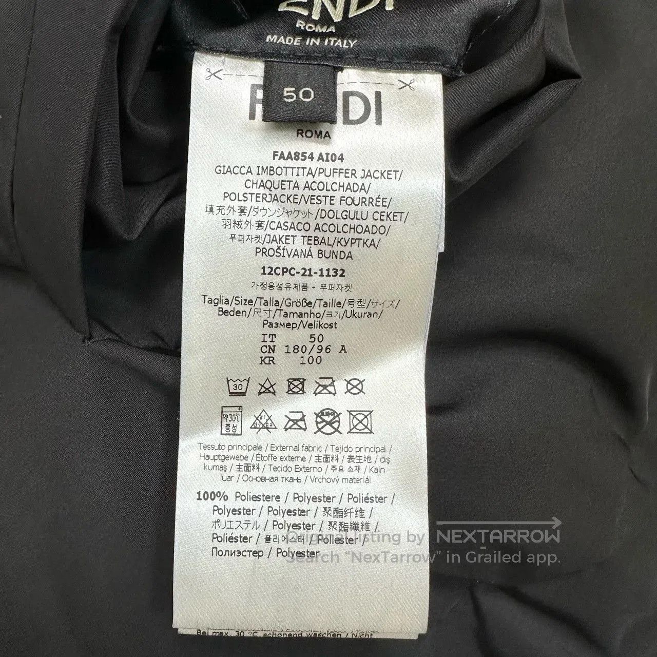 Fendi FENDI Double F Reversible Down Jacket. Size US M / EU 48-50 / 2 - 5 Thumbnail