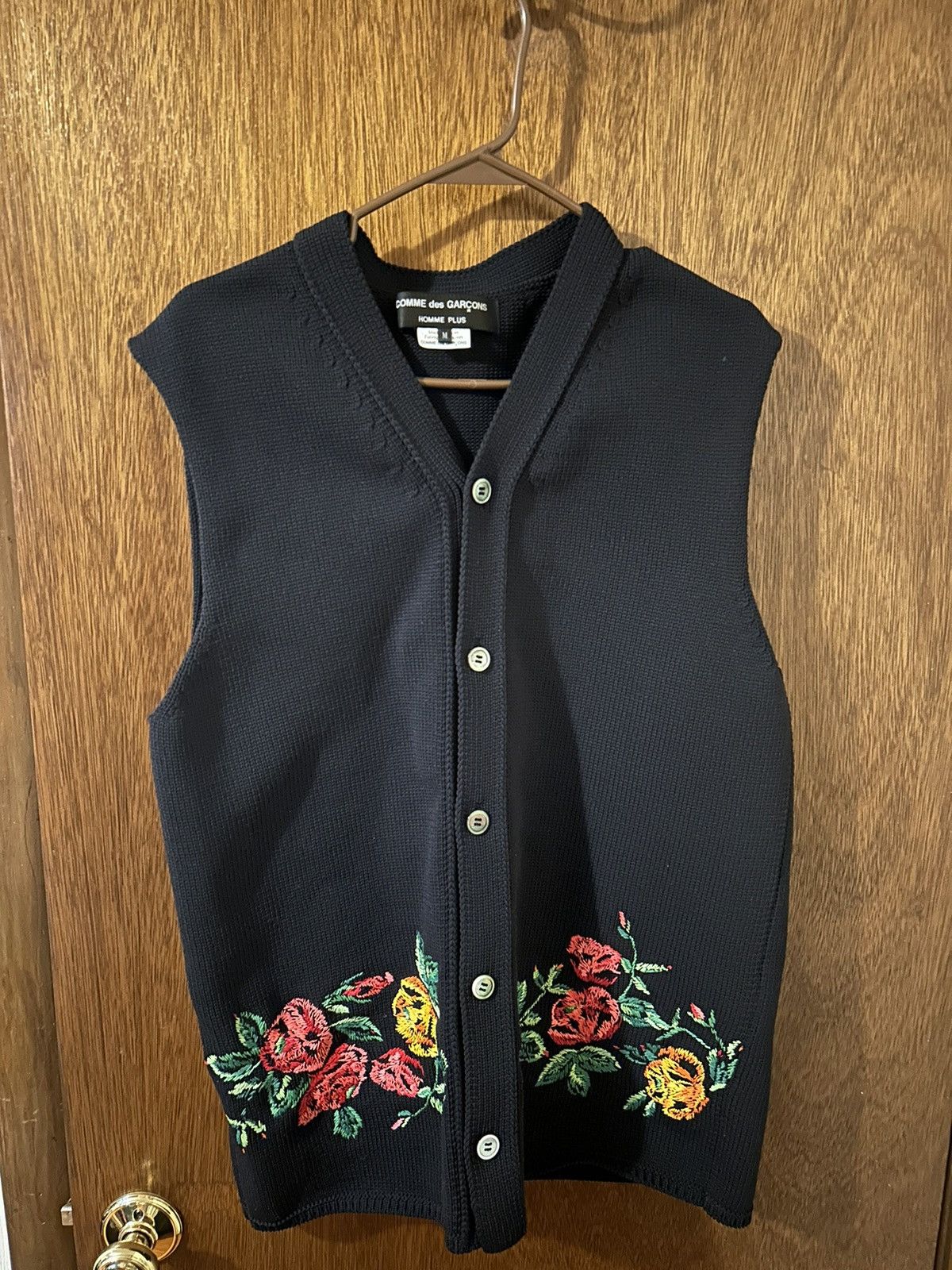 Comme Des Garçons Homme Plus Sleeveless Knitted Cardigan