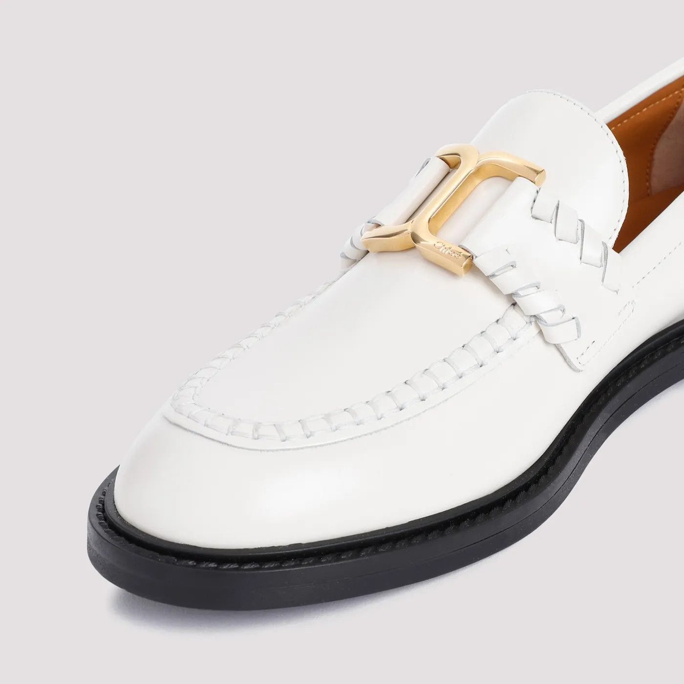 Chloe o1loc1c0425 CHC23 Marcie Loafers in Eggshell Size US 7 / IT 37 - 4 Thumbnail