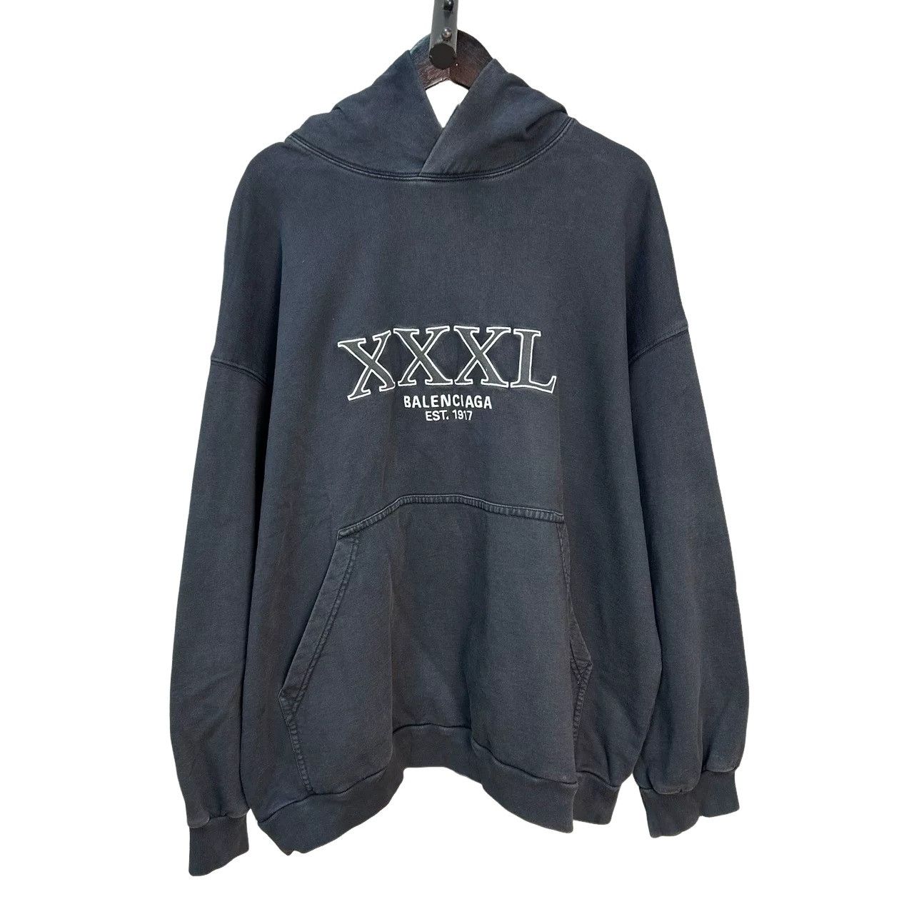 Balenciaga Balenciaga XXXL Embroidered Logo Hoodie Size L Size US L / EU 52-54 / 3 - 1 Thumbnail
