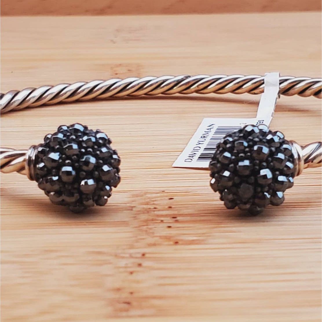 David Yurman David Yurman Hematite Berries Cable Sterling Silver Bracelet Size ONE SIZE - 3 Thumbnail