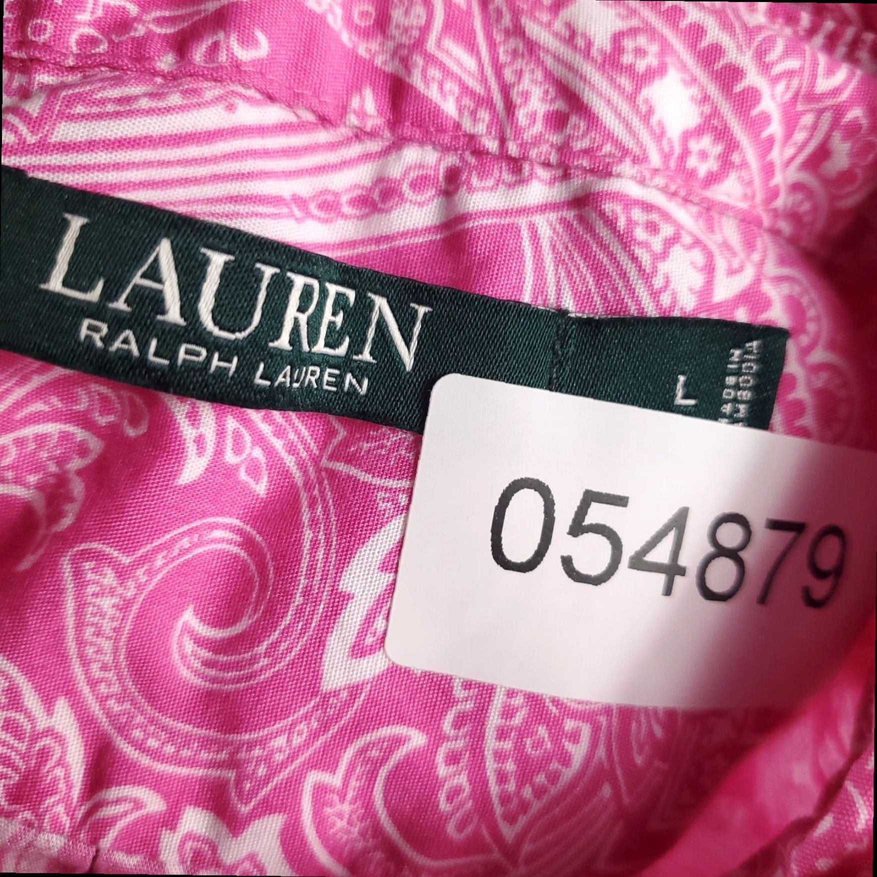 Ralph Lauren Ralph Lauren Pink Paisley Short Sleeve Shirt Dress Womens Large Size L / US 10 / IT 46 - 7 Thumbnail