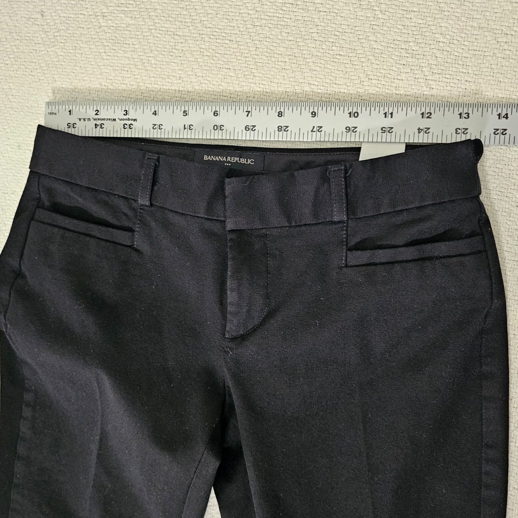 Banana Republic Banana Republic Sloan Cropped Ankle Pants Black 0P Petite Women Size 25" / US 0 / IT 36 - 5 Thumbnail