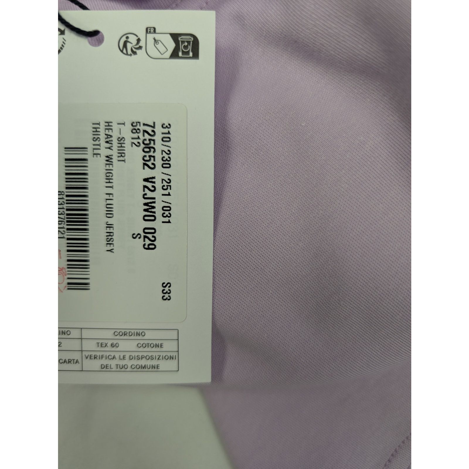 Bottega Veneta o1rshd1 Heavy Weight Fluid Jersey T-Shirt in Purple Size US S / EU 44-46 / 1 - 21 Thumbnail