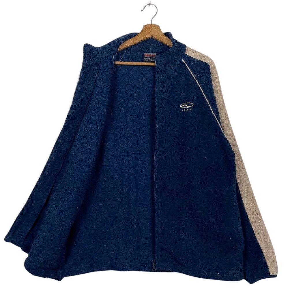 Japanese Brand 💥90s VANS SKATEBOARD FLEECE ZIPPER JACKET NAVY BLUE Size US M / EU 48-50 / 2 - 9 Thumbnail