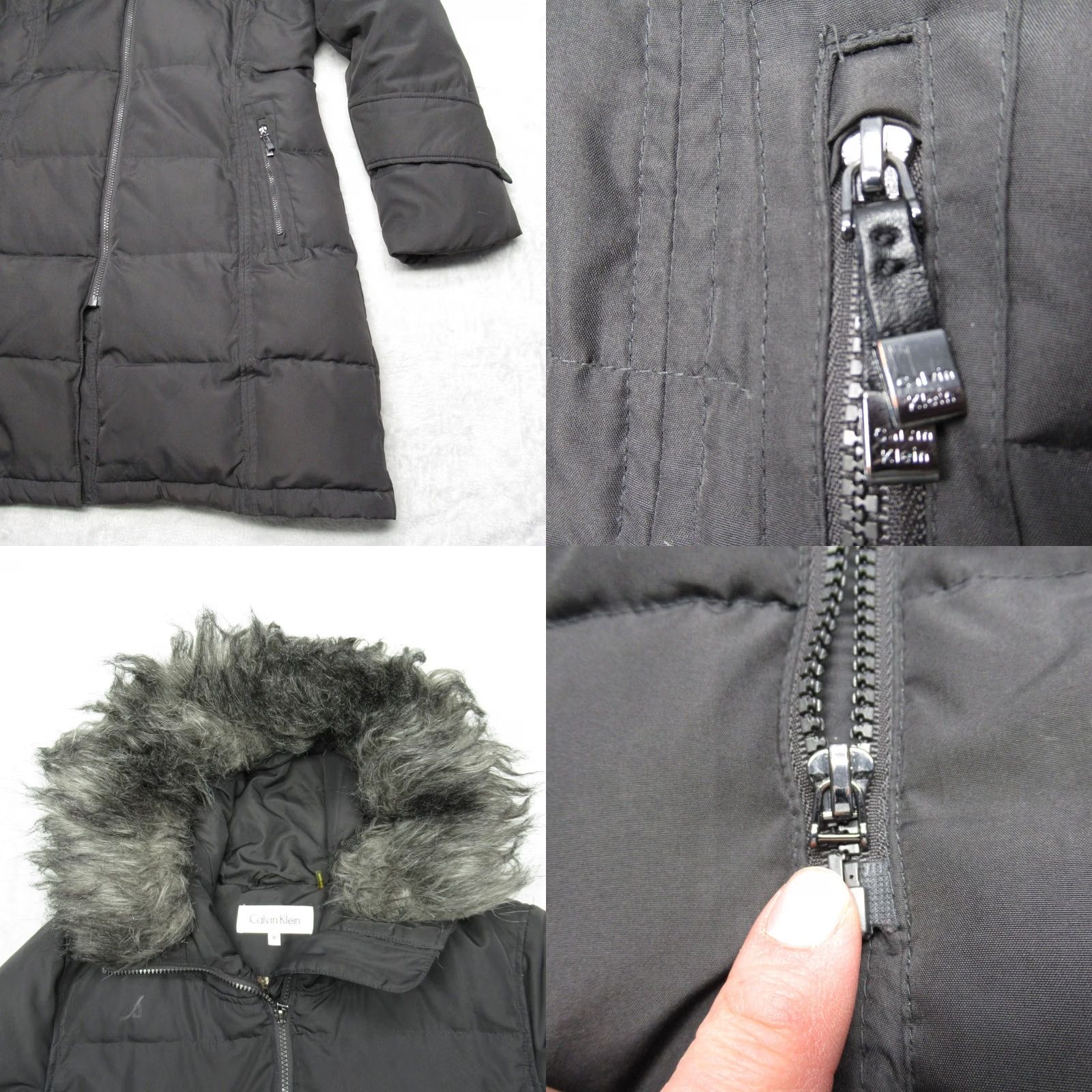 Calvin Klein Calvin Klein Down Parka Women Medium Black Hooded Full Zip Puffer Jacket Size M / US 6-8 / IT 42-44 - 8 Thumbnail