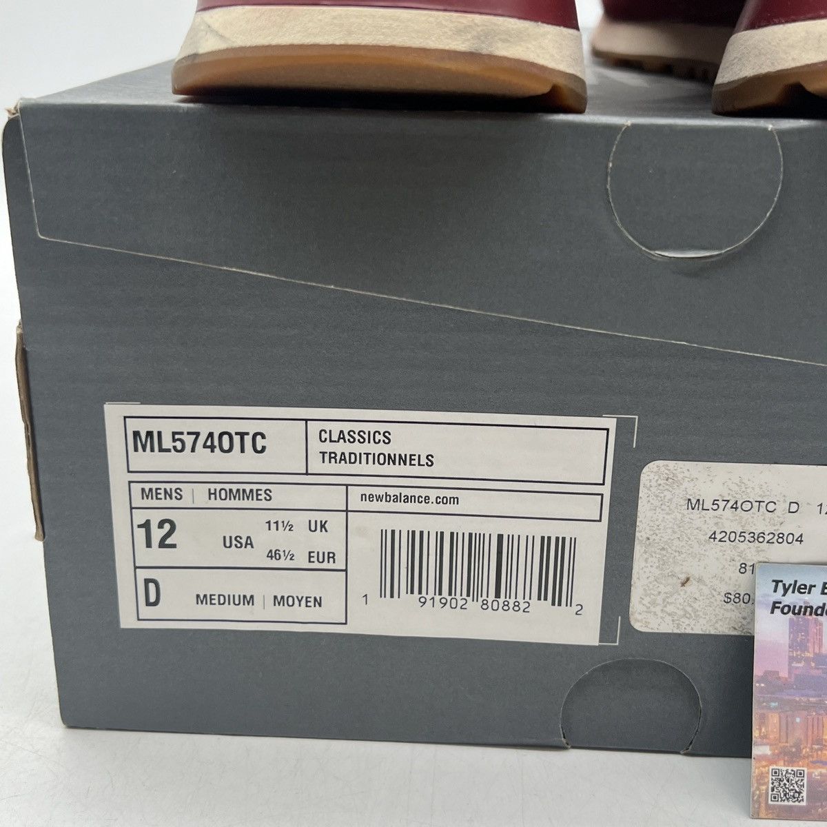 New Balance 574 outdoor pack burgundy Size US 12 / EU 45 - 6 Thumbnail