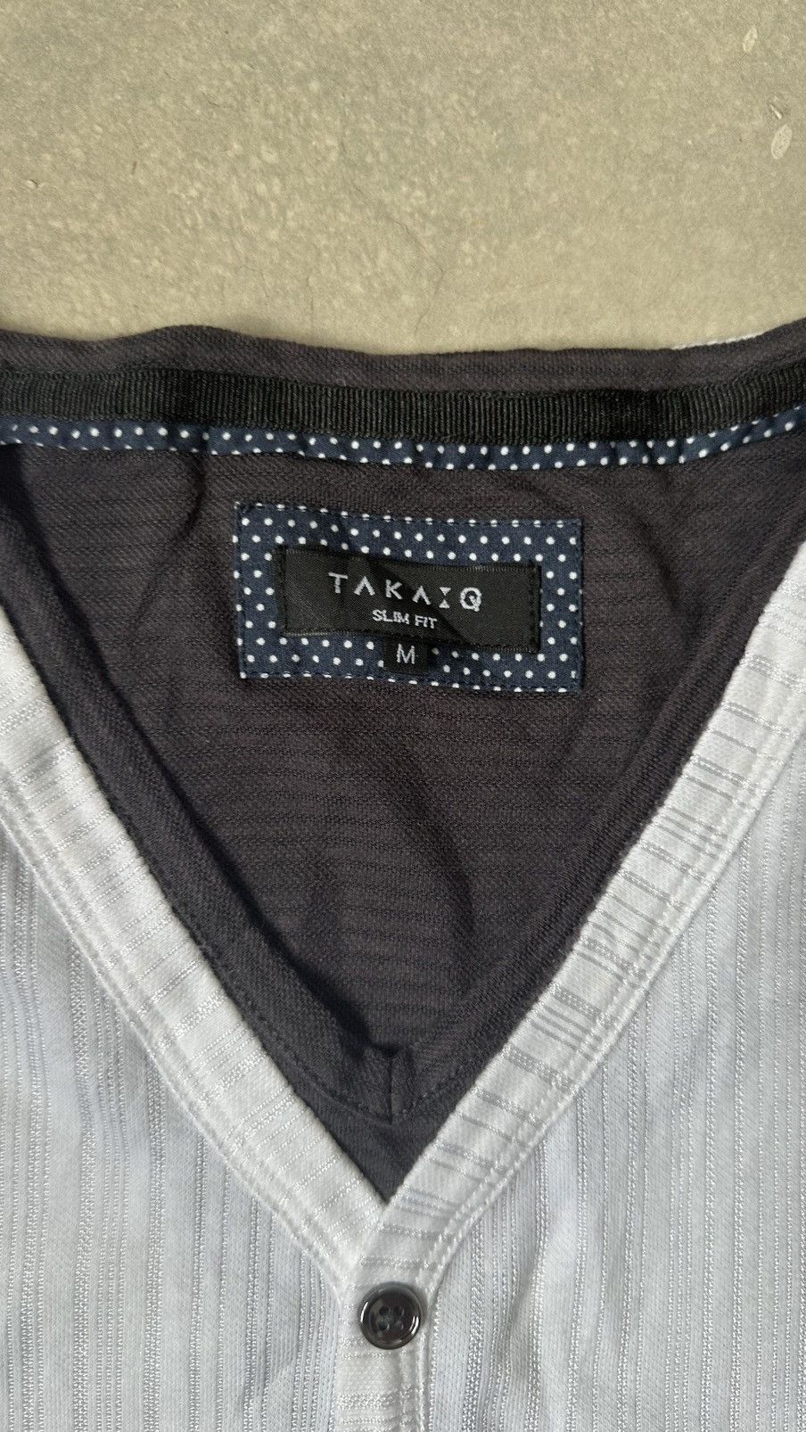 Japanese Brand VINTAGE TAKAIQ DOUBLE LAYER JAPAN TEE Size US M / EU 48-50 / 2 - 4 Thumbnail