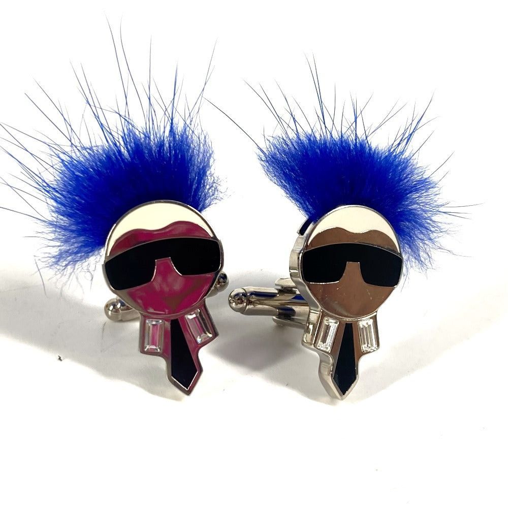 Fendi Fendi Karl Lagerfeld Accessories Cuffs Metal Men Blue Size ONE SIZE - 1 Thumbnail