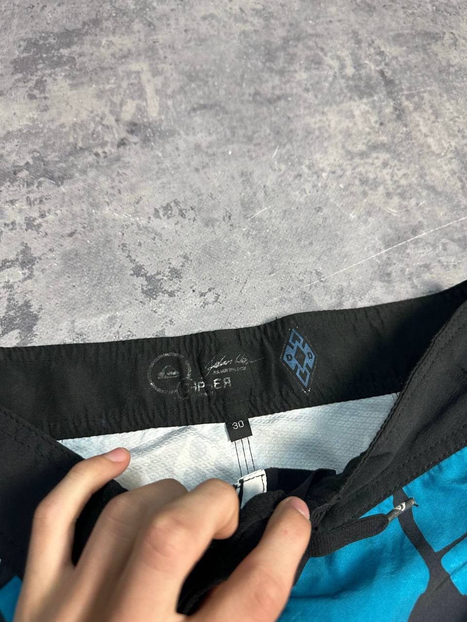 Quiksilver Vintage Y2K QuikSilver Big Spell Out Logo Board Shorts Size US 30 / EU 46 - 6 Thumbnail