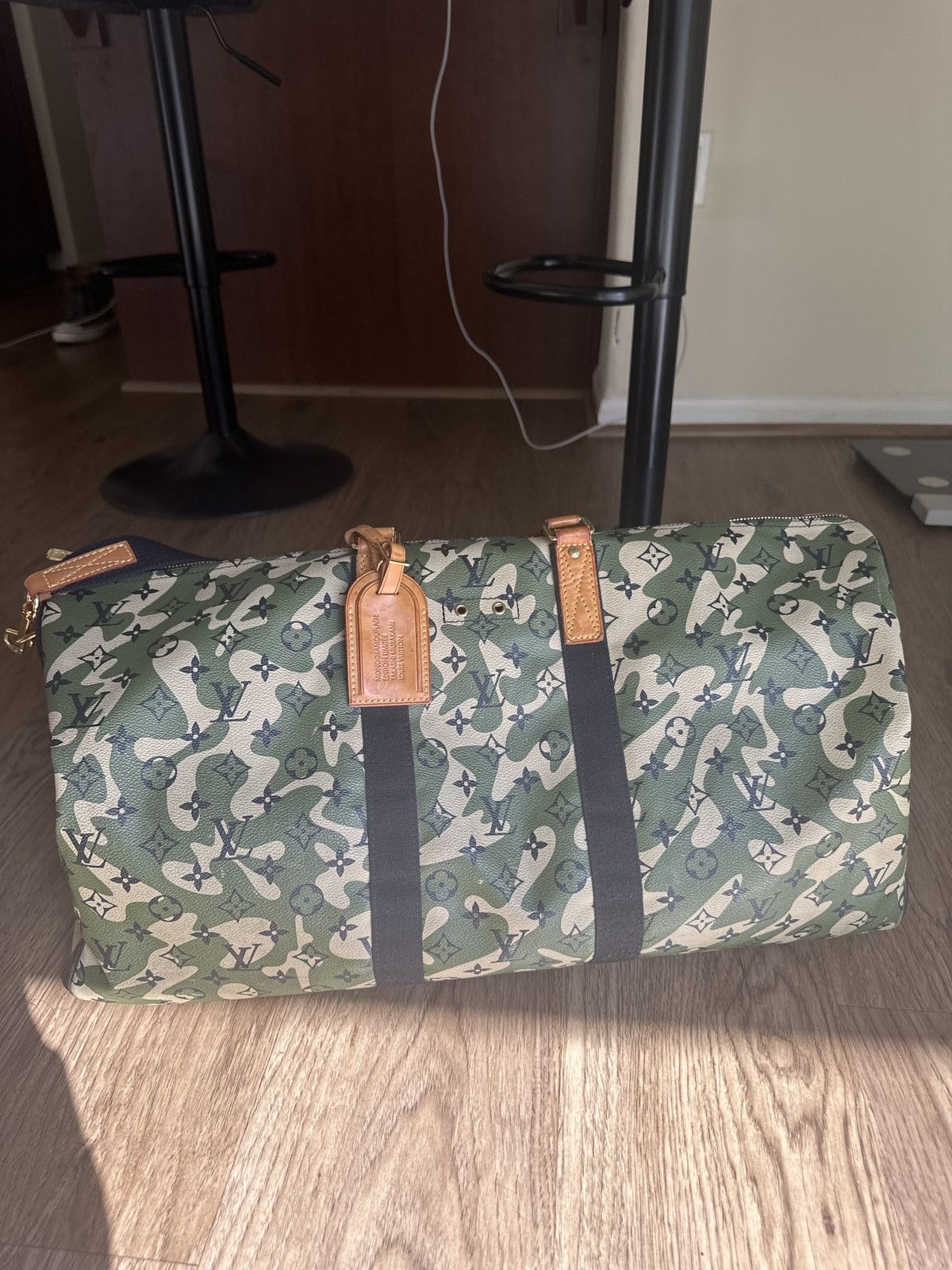 Marc jacobs Takashi Murakami Camouflage monogram keepall 55