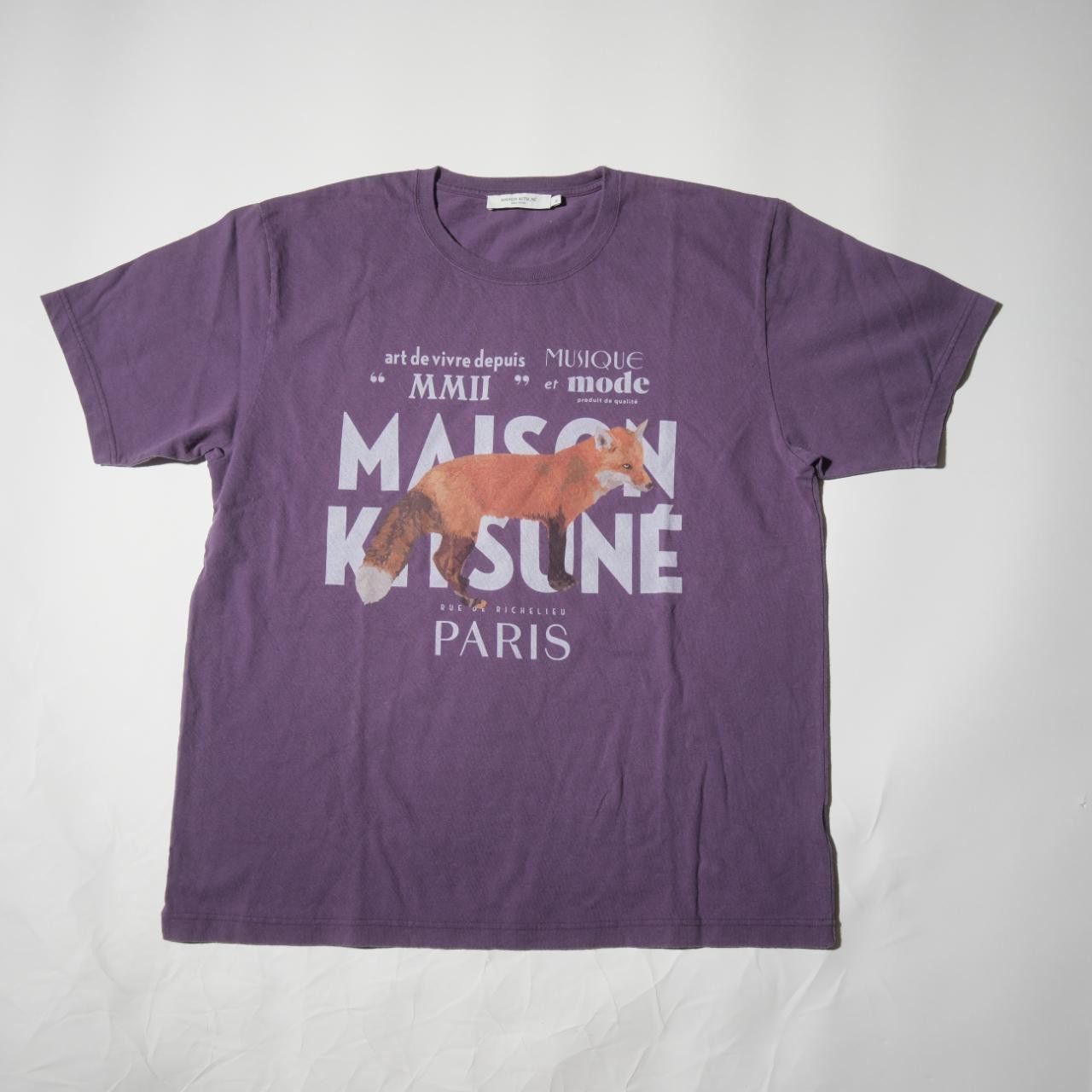 Maison Kitsune Maison Kitsune JP Exclusive Fox T-Shirt KMM32770-P550 Size US XL / EU 56 / 4 - 1 Thumbnail