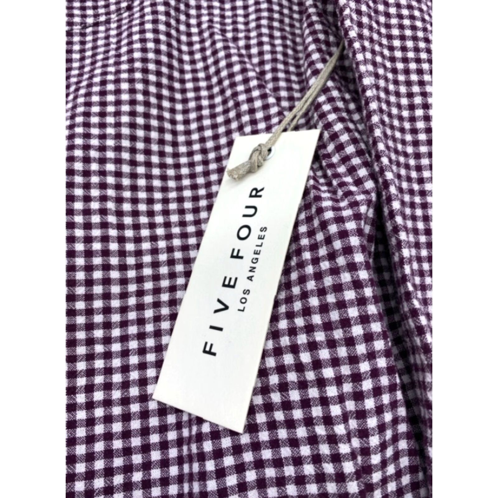 Vintage VINTAGE NWT Five Four Shirt Mens 2XL Long Sleeve Button-Up Purple White Checkered NEW Size US XXL / EU 58 / 5 - 5 Thumbnail