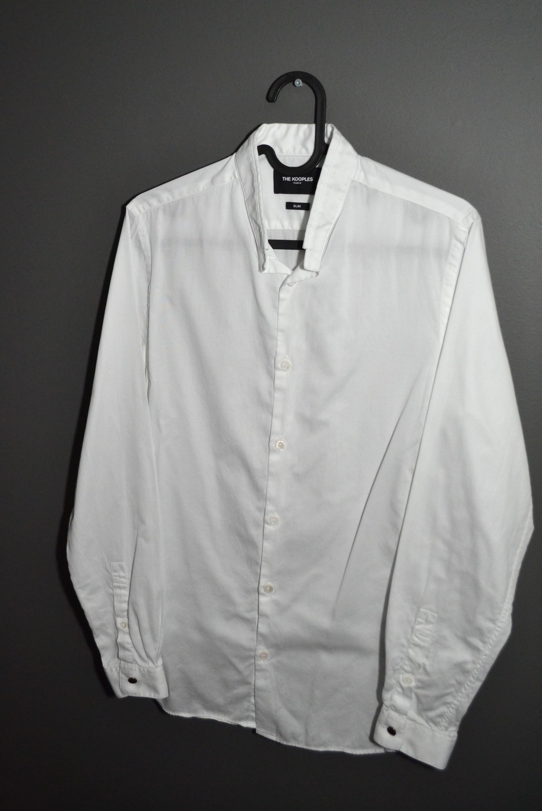 The Kooples The Kooples White Shirt Banded Collar XS Royal Mandarin Size US XS / EU 42 / 0 - 1 Thumbnail