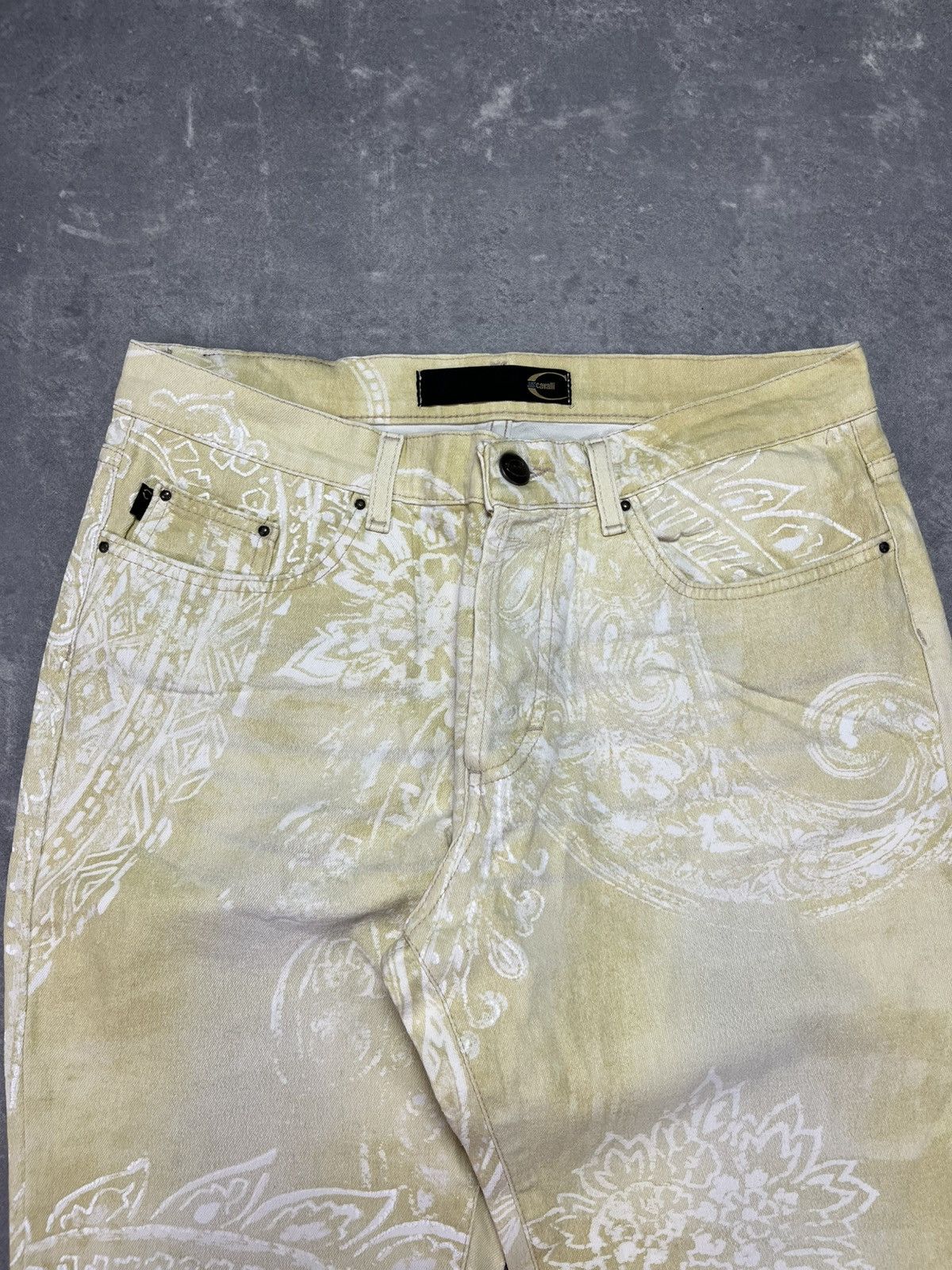 Just Cavalli AW03 Just Cavalli Astrology Tribal Jeans 30 Bandana Paisley Size US 30 / EU 46 - 5 Thumbnail