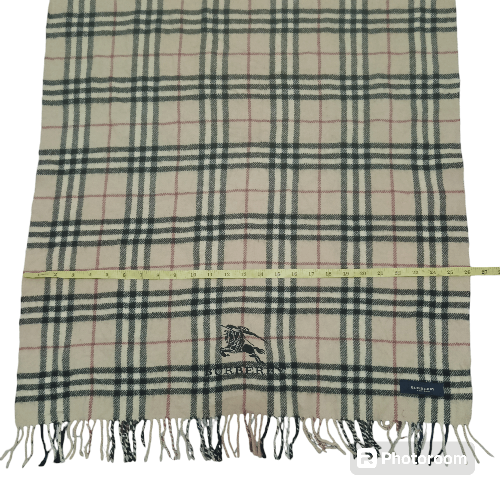 Burberry Burberry Nova Check Cashmere Big Table Desk Size ONE SIZE - 11 Thumbnail
