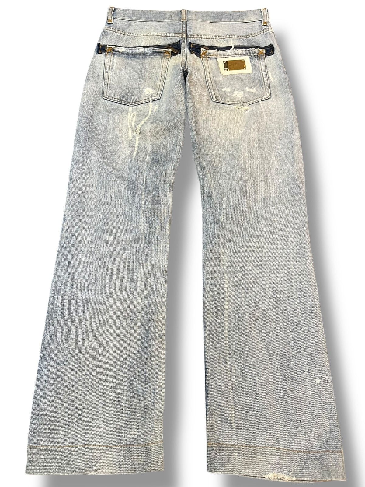 Dolce & Gabbana Vintage Dolce&Gabbana Double Zipper Ripped Distressed Denim Size US 31 - 6 Thumbnail