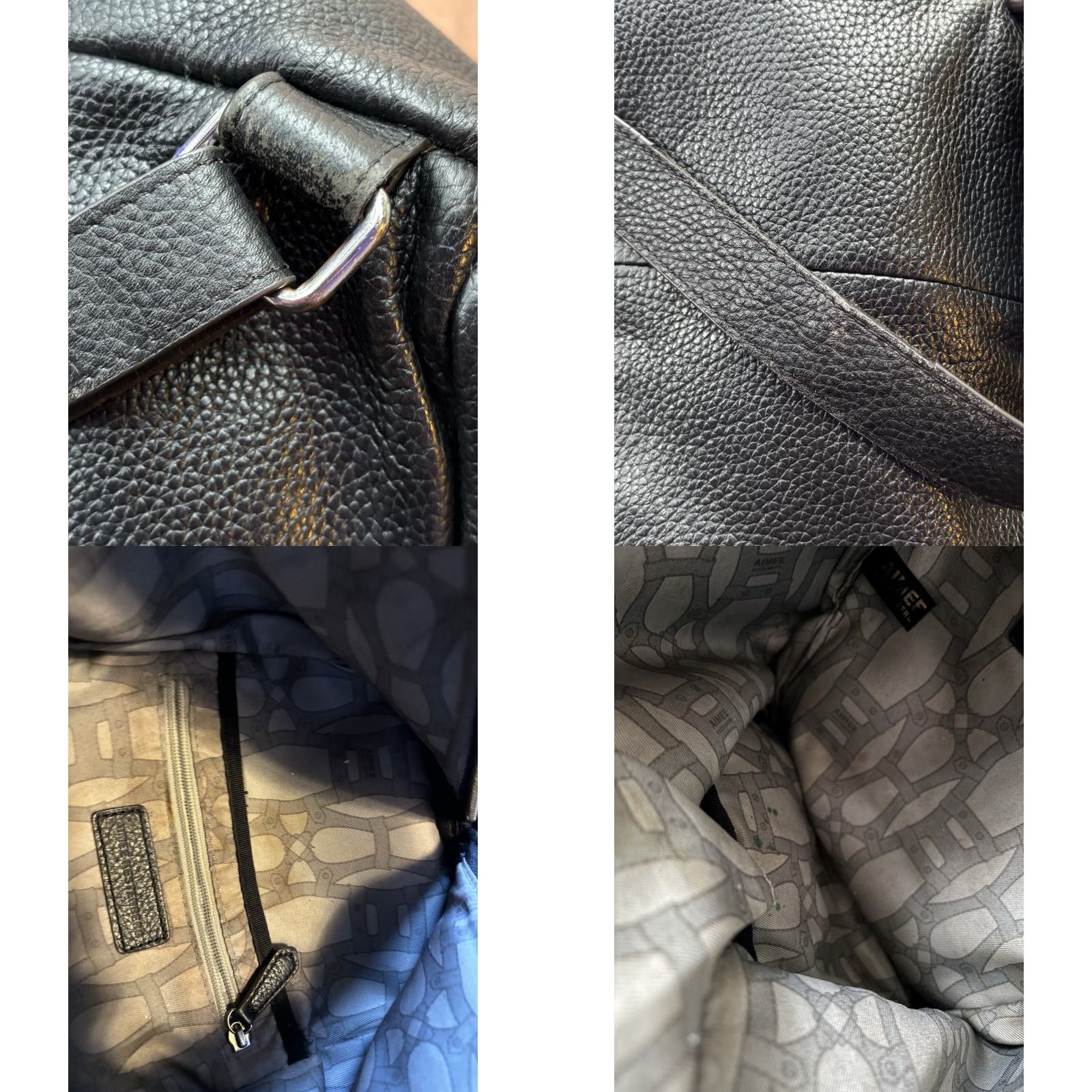 Vintage Aimee Kestenberg Tamitha Zip Backpack Black Women Leather Backpack Redent Size ONE SIZE - 10 Thumbnail