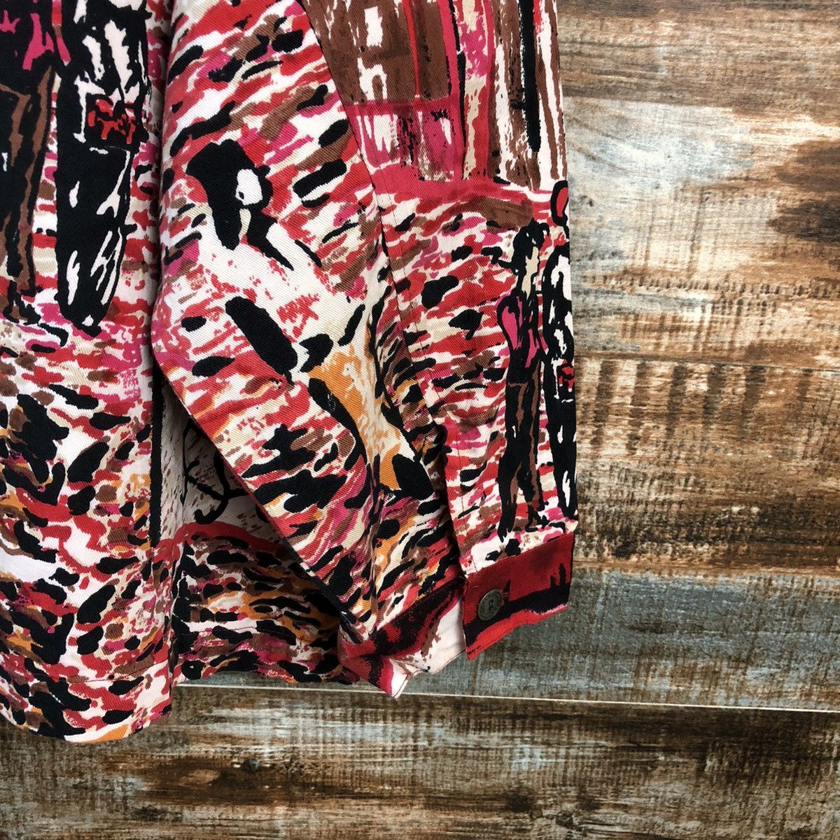 GRAFF DLL Graff Art vintage painter Red Shirt #A2554 Size US XXL / EU 58 / 5 - 16 Thumbnail