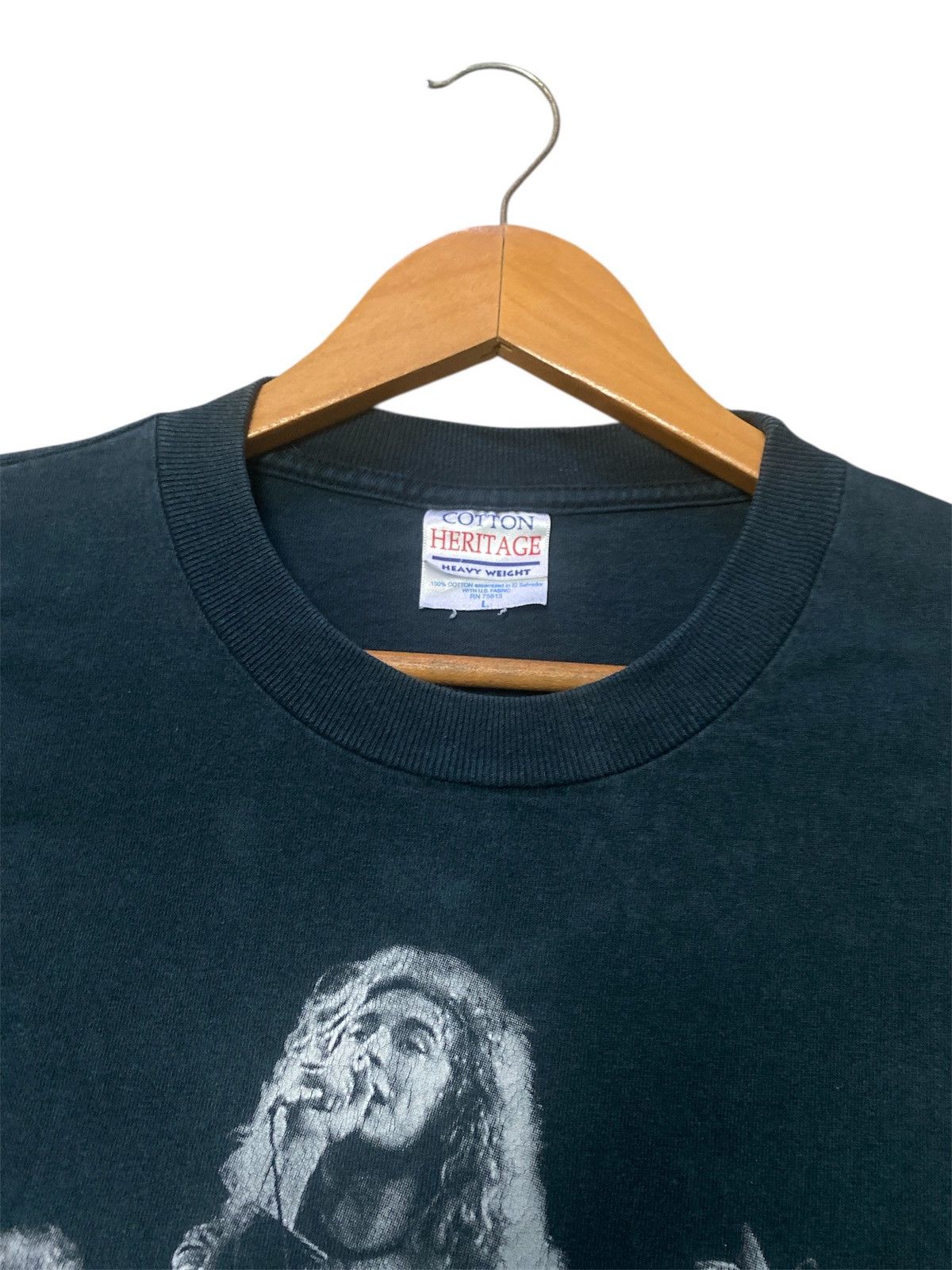 Band Tees × Led Zeppelin × Vintage 💸BINDING OFFER💸VINTAGE LED ZEPPELIN ZOSO SHIRT TEE💥 Size US L / EU 52-54 / 3 - 7 Thumbnail