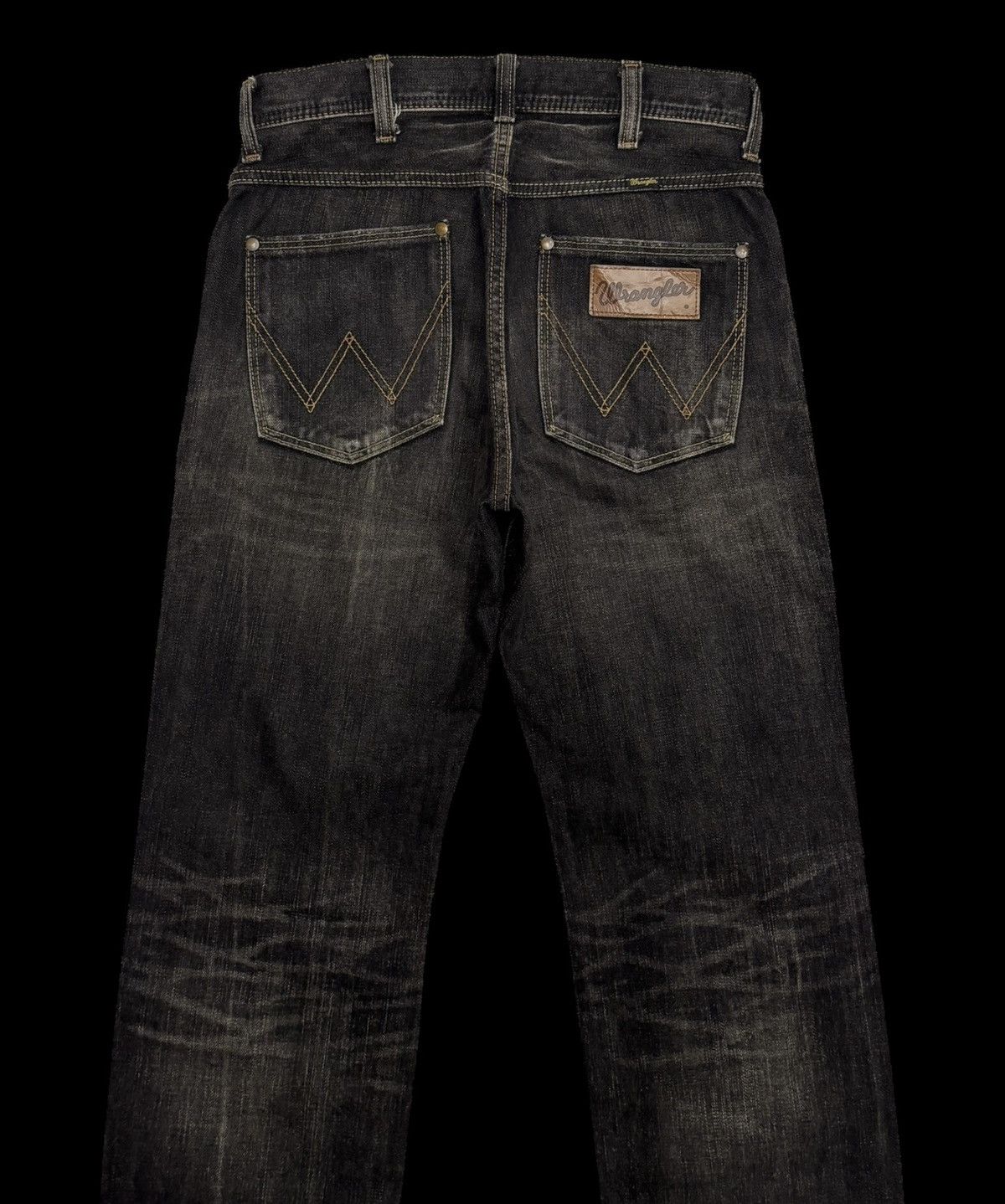 14th Addiction 💥Hype💥90s Style Distress Jean Wrangler Black Denim Size US 30 / EU 46 - 6 Thumbnail