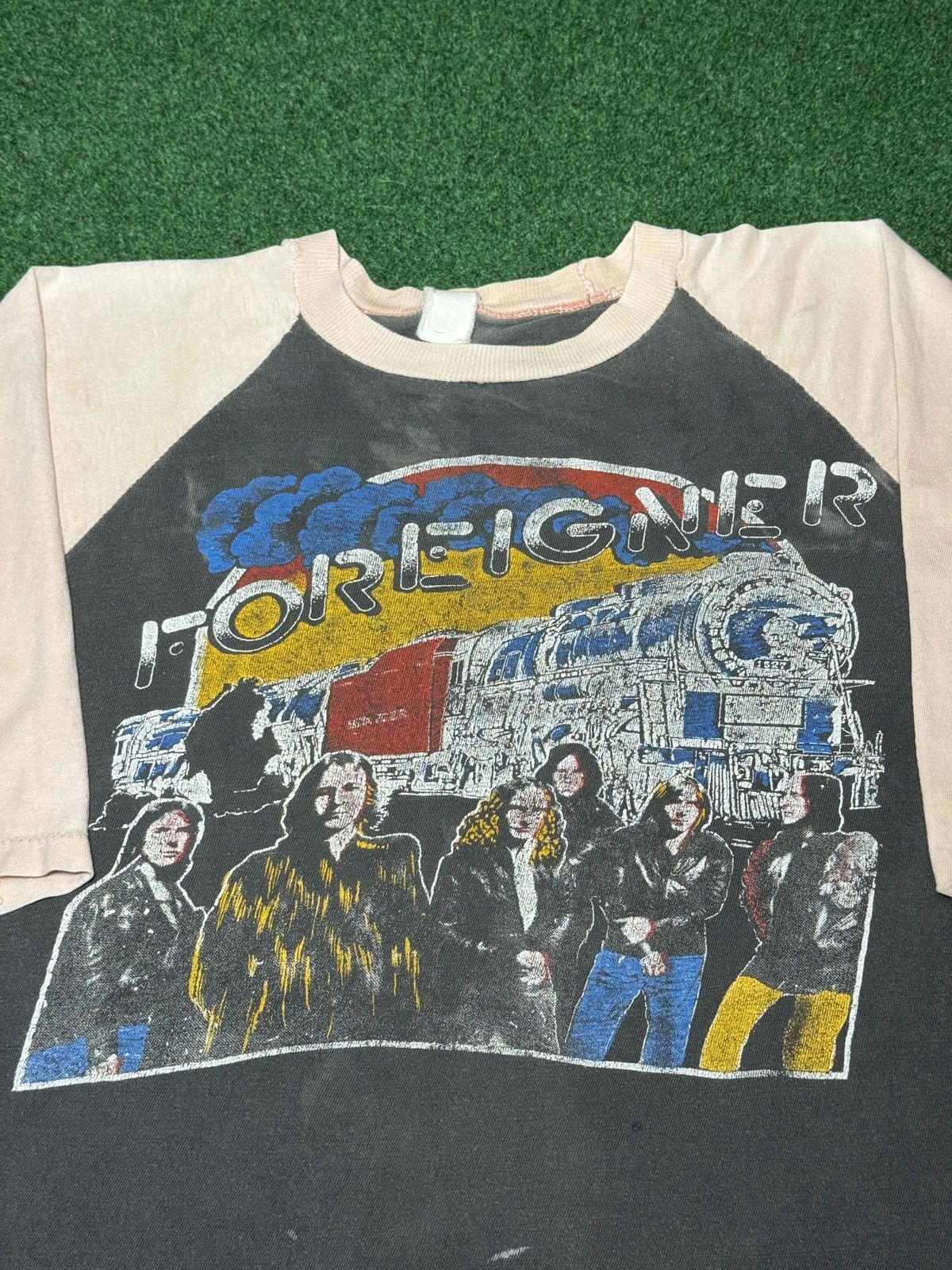 Band Tees Foreigner Vintage Raglan Concert 70s 80s 19x22 Band T Shirt Size US XS / EU 42 / 0 - 2 Thumbnail