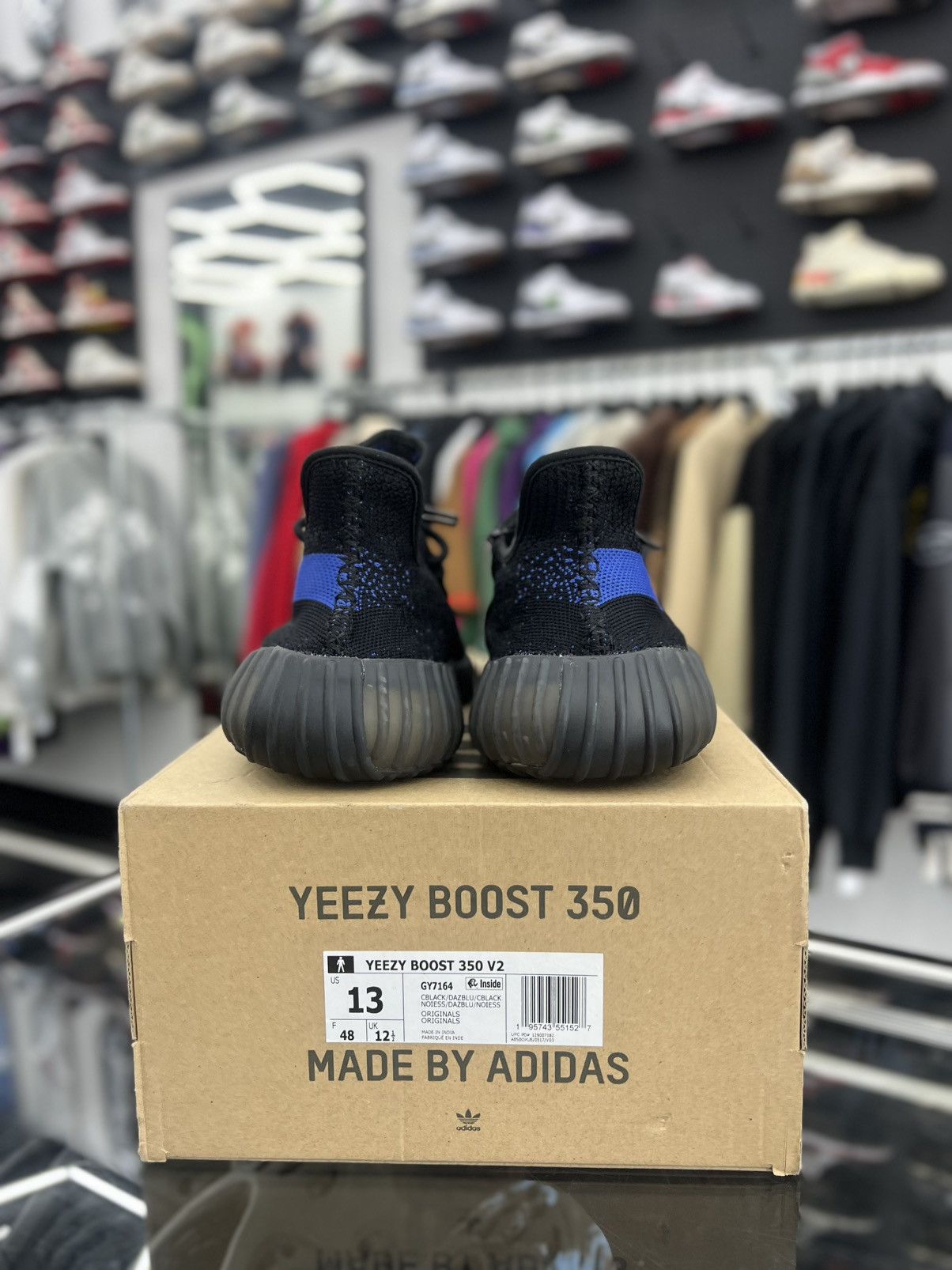 Adidas ADIDAS YEEZY BOOST 350 V2 DAZZLING BLUE Size US 13 / EU 46 - 5 Thumbnail