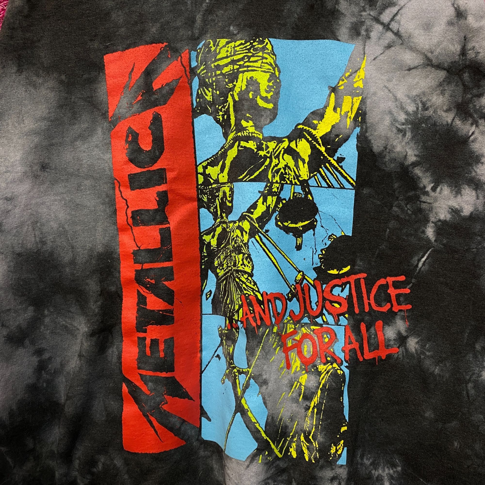 Band Tees × Metallica Metallica And Justice For All Tie Dye Crewneck Sweater S/M Size US M / EU 48-50 / 2 - 2 Thumbnail