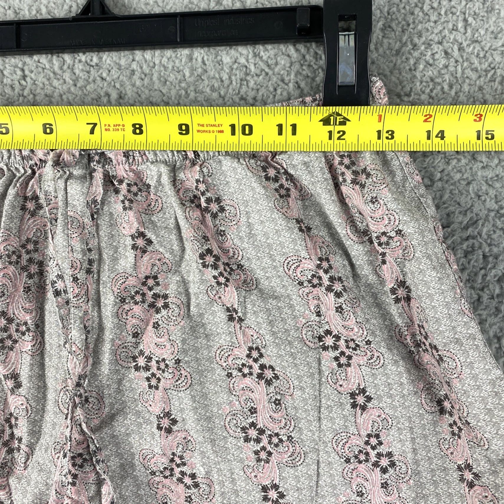 la Vie en Rose La Vie En Rose Sleep Shorts S Women Cotton Pink Gray Floral 39-3 Size 28" / US 6 / IT 42 - 4 Thumbnail