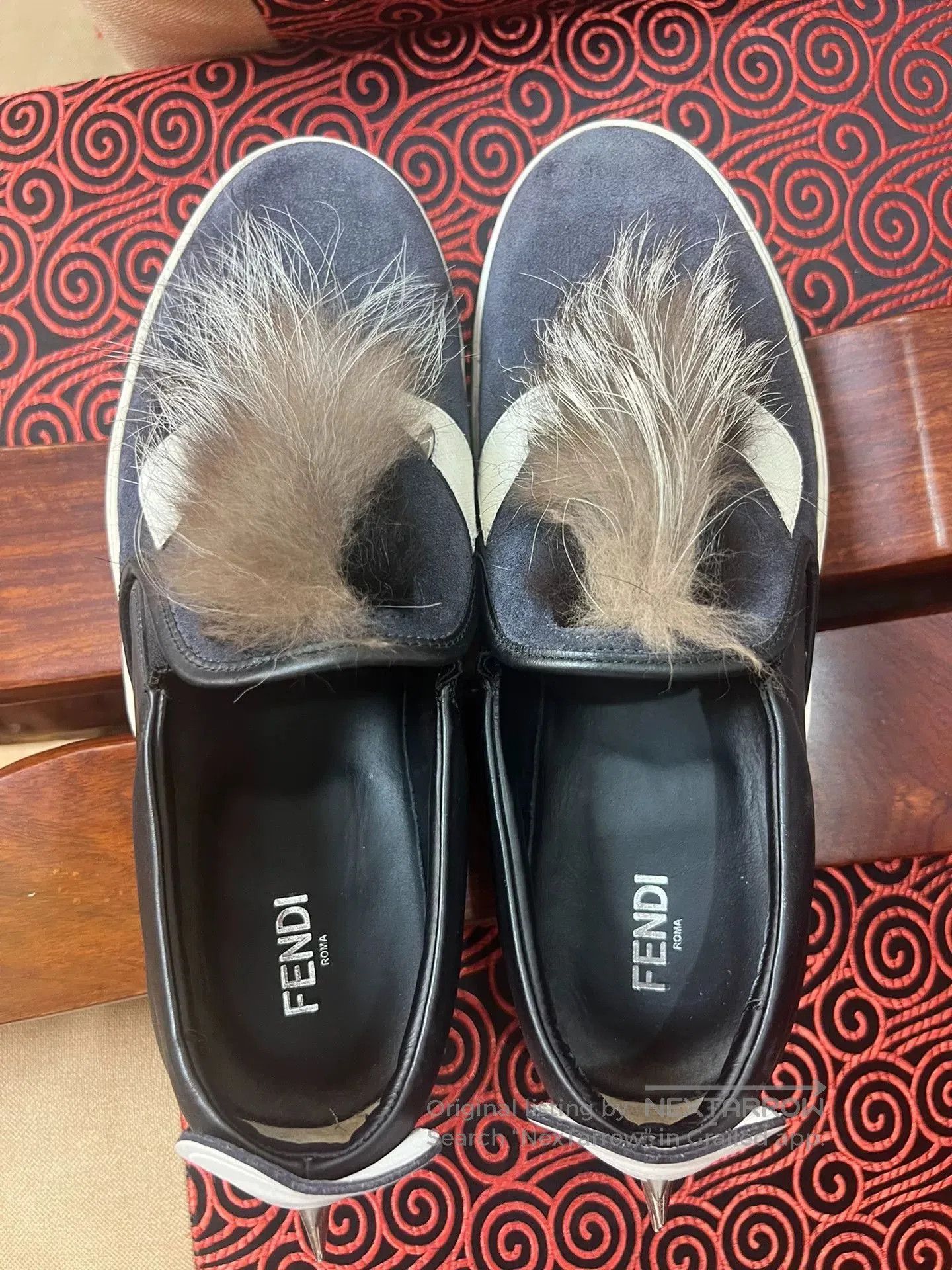 Fendi Fendi Monster Suede Fur Men’s Shoes. Size US 6.5 / EU 39-40 - 4 Thumbnail