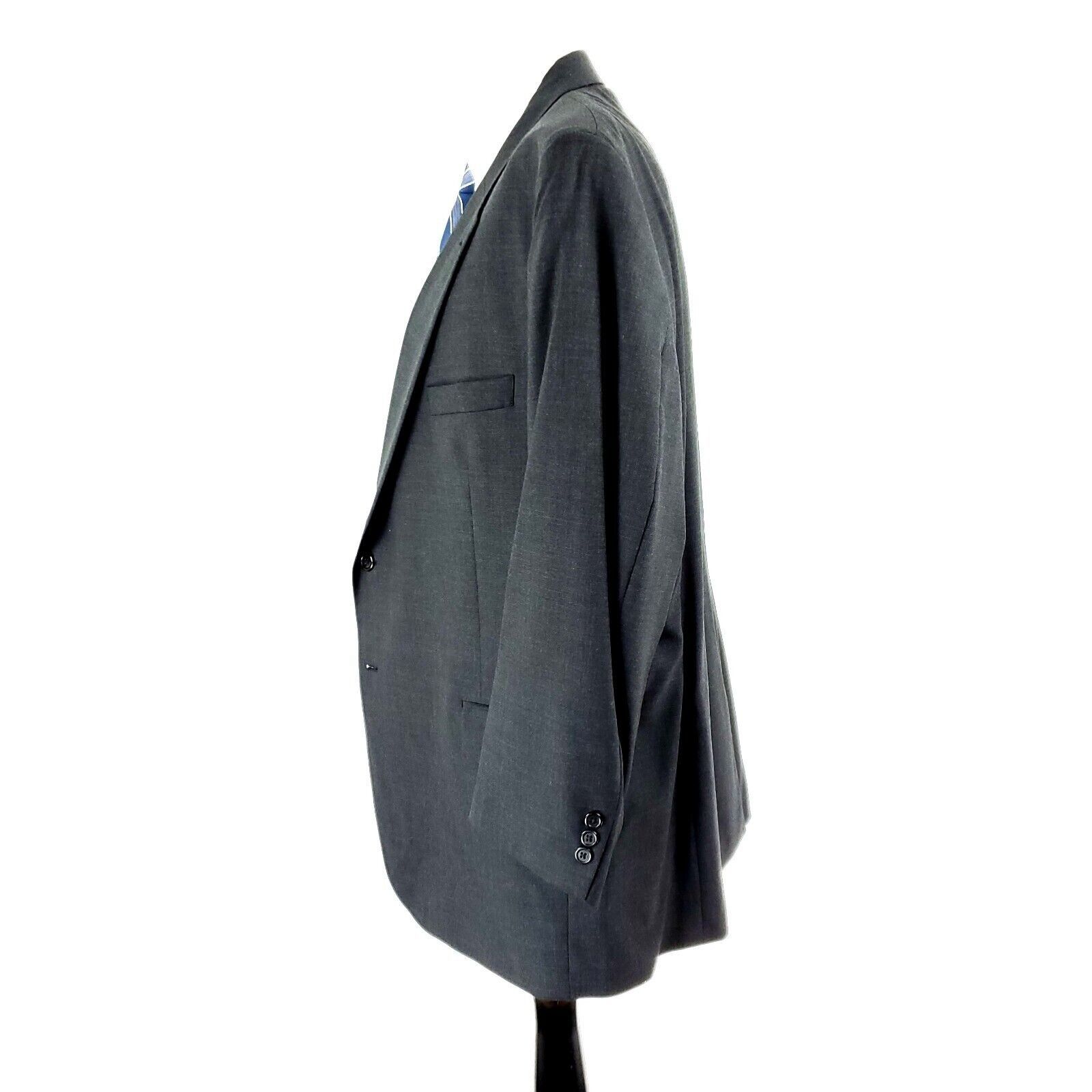 Jos. A. Bank Jos A Bank Wool 2 Button Blazer 48R or Slim Fit 50R Gray Twi Size 48R - 4 Thumbnail