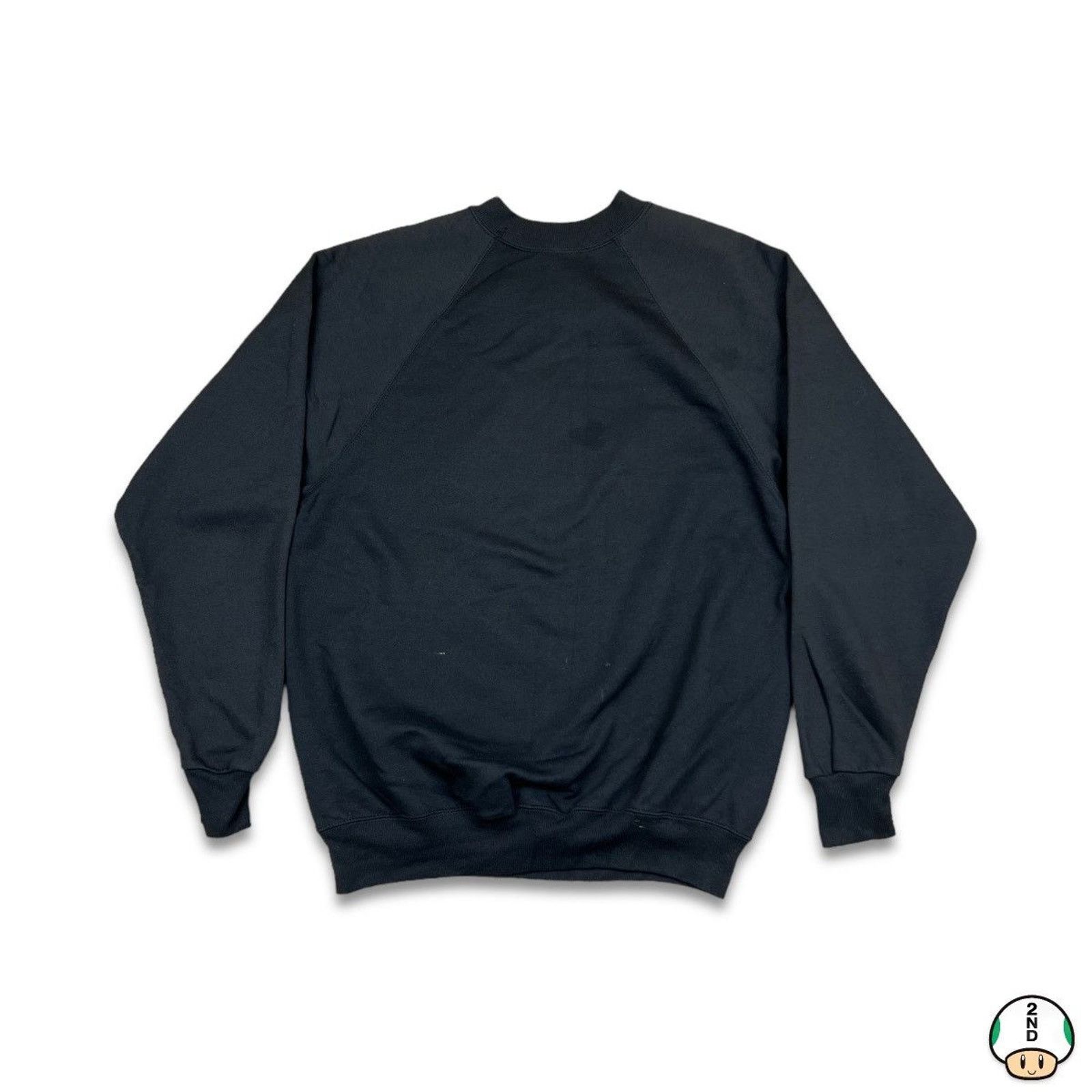 Hanes × Vintage Vintage Hanes Blank Sweatshirt Faded 90s Pullover Crewneck Size US L / EU 52-54 / 3 - 1 Thumbnail