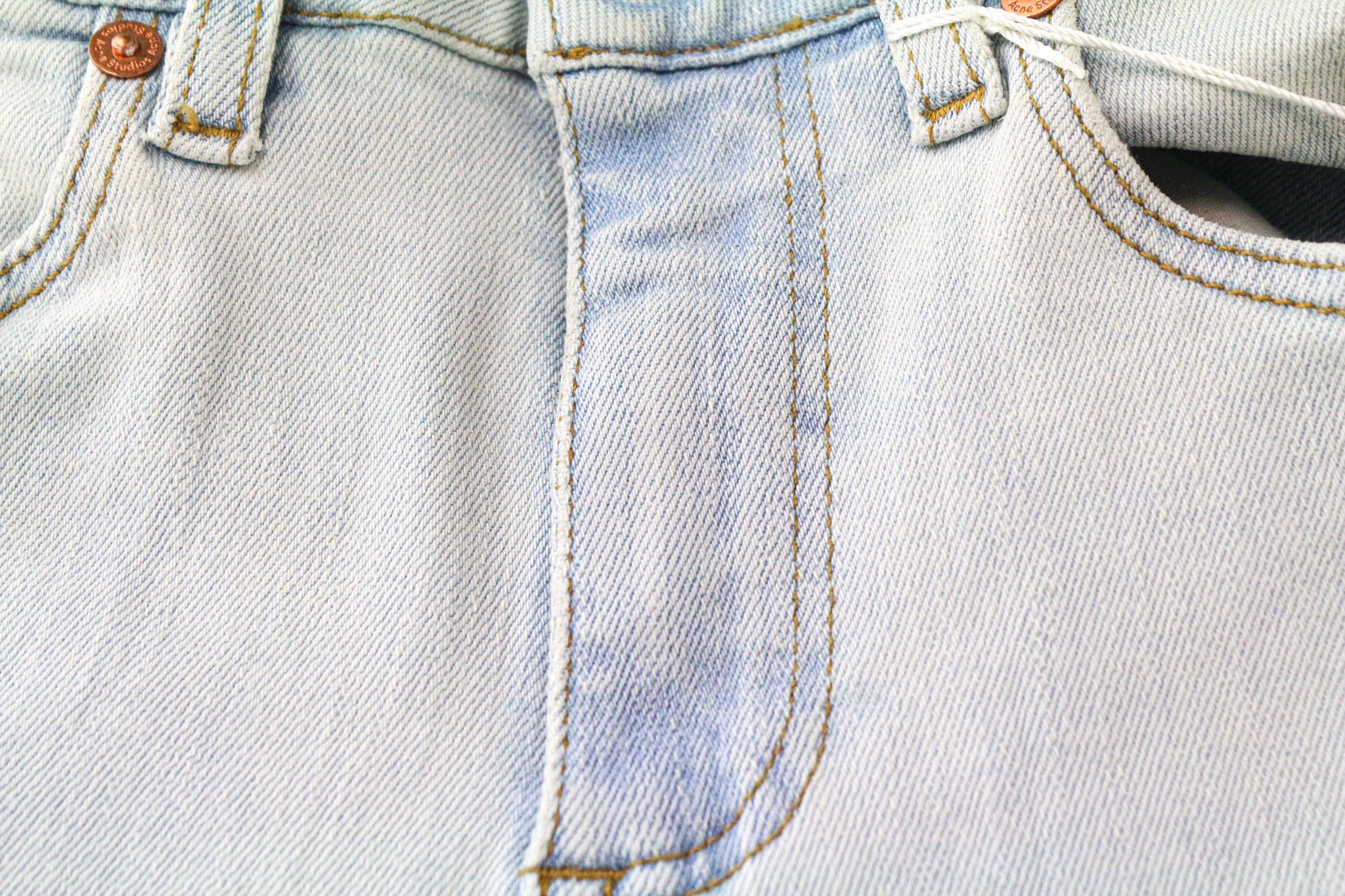 Acne Studios SKIN 5 POCKET W25/L34 Light Blue Skinny Jeans 74670 Size 25" / US 0 / IT 36 - 6 Thumbnail