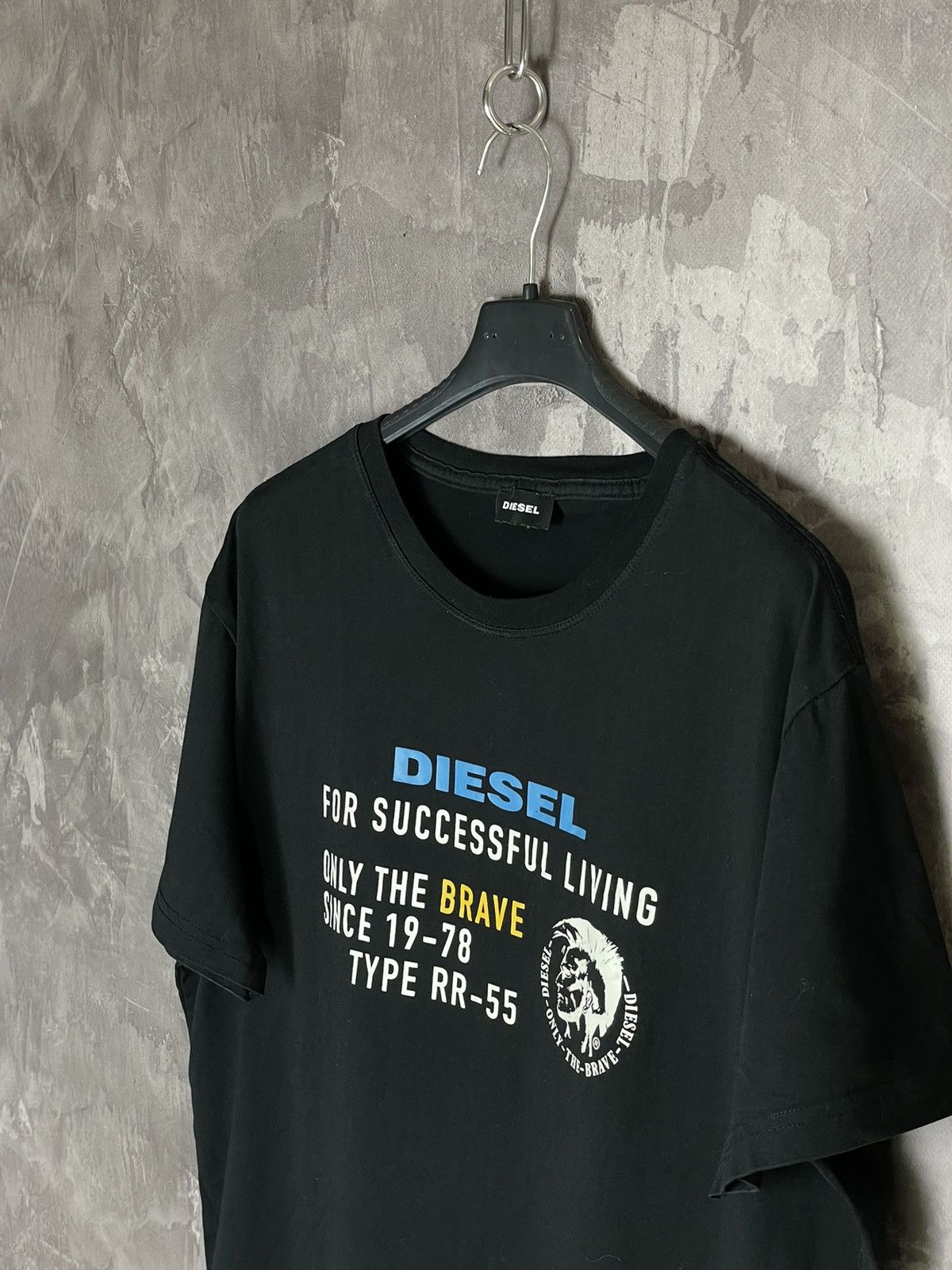 Diesel × Vintage Vintage Diesel T-Shirt Big Logo 2000s Hype Y2K Black Size US XL / EU 56 / 4 - 7 Thumbnail