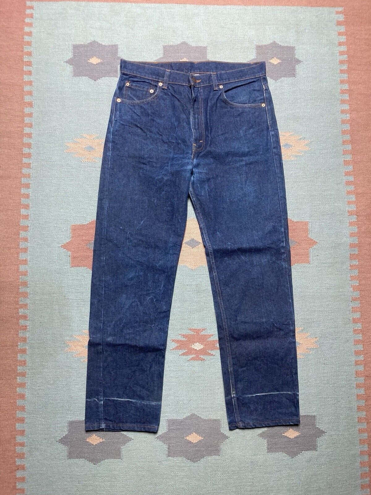 Levi's × Vintage VTG 80s Levi’s 505 xx jeans dark wash crispy straight 35x31 Size US 35 - 6 Thumbnail