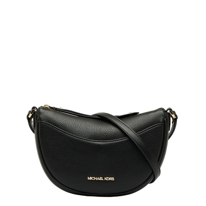 Michael Kors Michael Kors Dover Small Half Moon Shoulder Bag Black ...