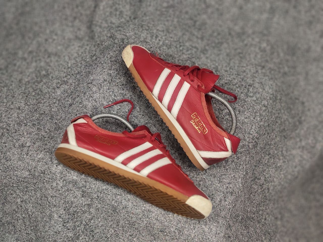 Adidas Vintage 2003 Adidas Italia Leather Red Retro Sneakers Size US 8 / EU 41 - 3 Thumbnail