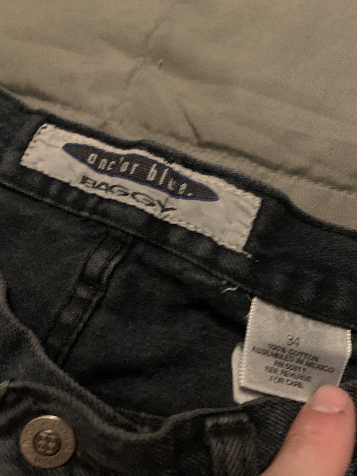 Anchor Blue Anchor Blue Black Jean Shorts Size US 34 / EU 50 - 3 Thumbnail